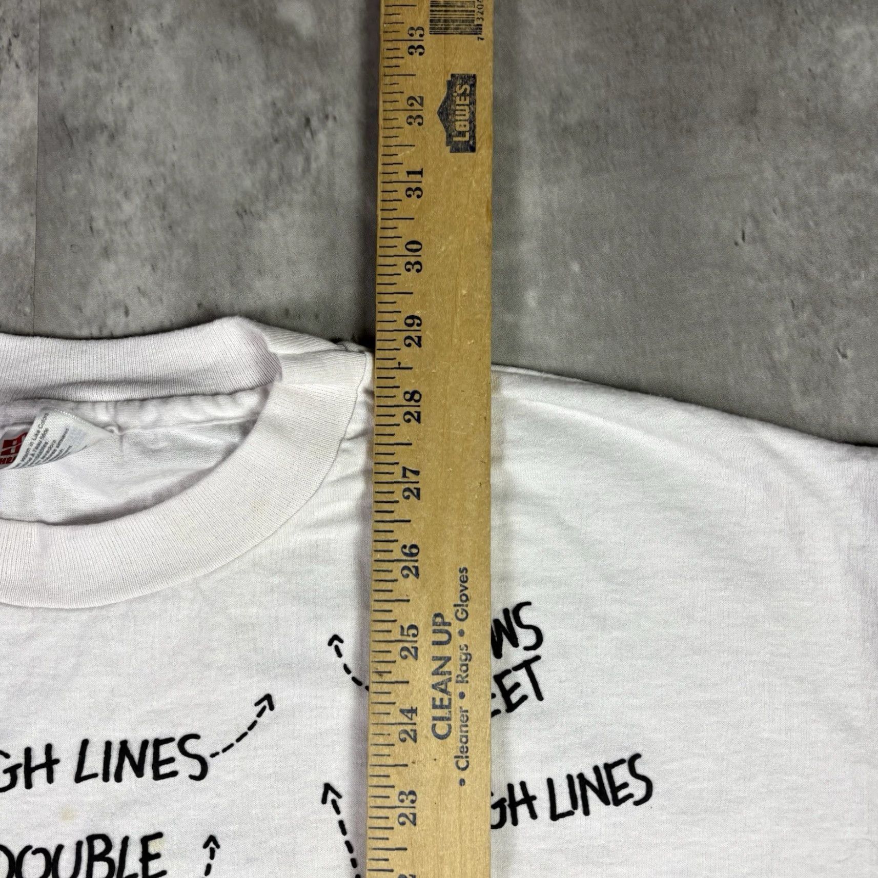 Hanes VINTAGE 50th Birthday Funny Humor Comedy T Shirt Quote Text XL 90s Hanes White Cotton Short Sleeve Crew Neck Men Mens Shirts T-Shirt Size XL Size US XL / EU 56 / 4 - 4 Thumbnail