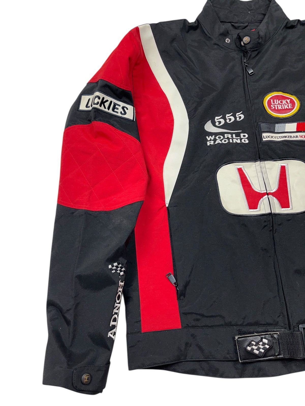 Honda Vintage Honda Nylon Racing Jacket Lucky Strike y2k Michelin Size US XL / EU 56 / 4 - 5 Thumbnail