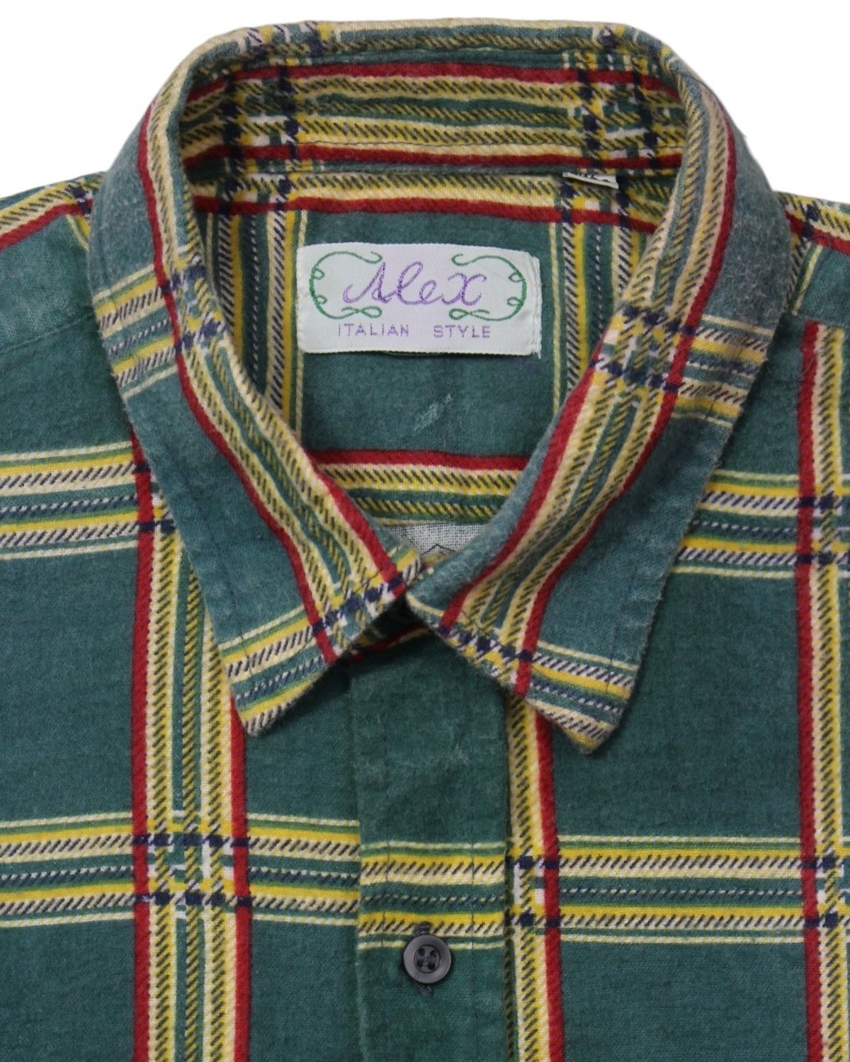 Japanese Brand × Vintage ALEX ITALIAN STYLE TARTAN SHIRT Size US L / EU 52-54 / 3 - 2 Thumbnail