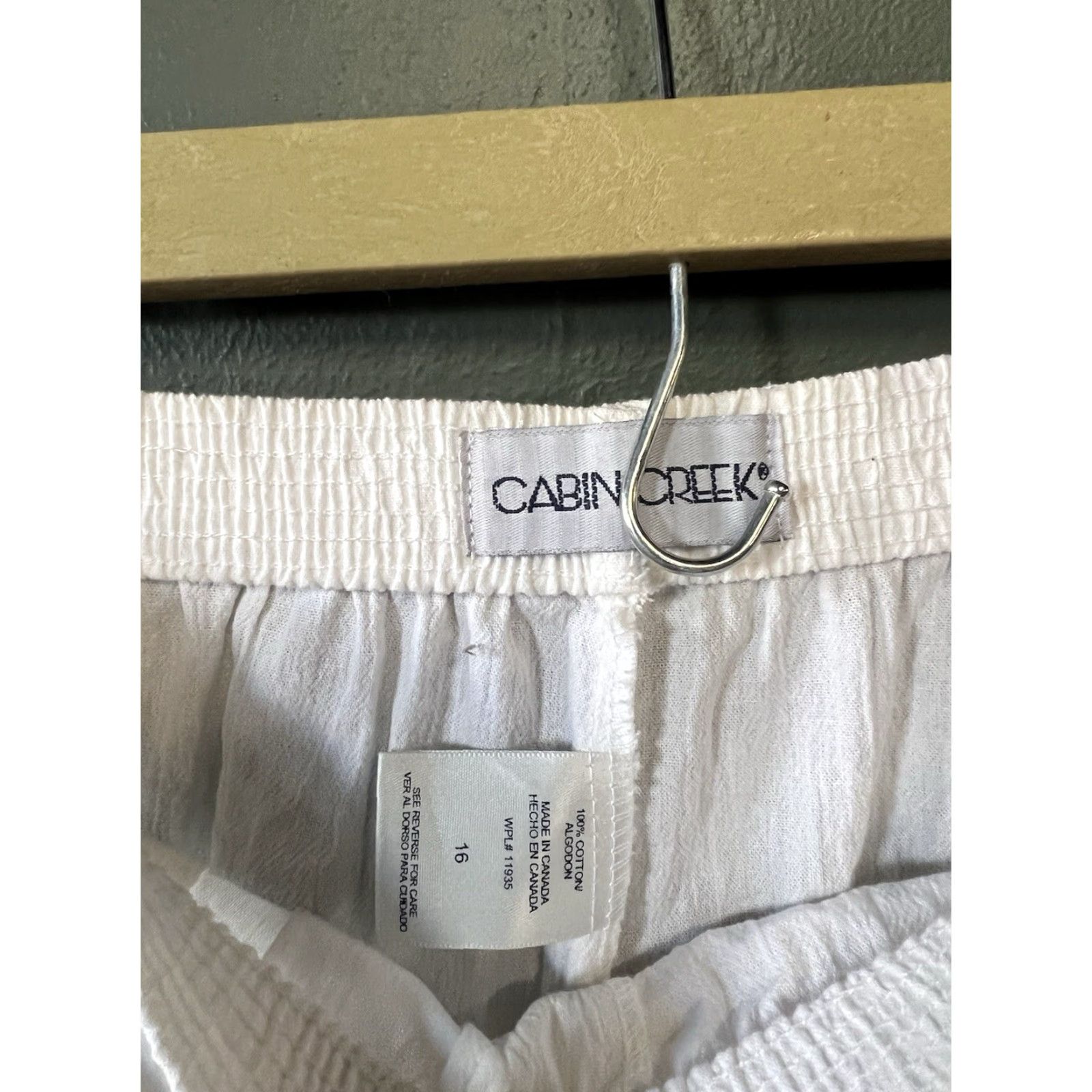 Vintage Cabin Creek Womens White Stretch Fit Pants Size 16 User: Cabin Creek White Women's Stretch Fit Pants Size 16 Size 38" / US 16 / IT 52 - 3 Thumbnail