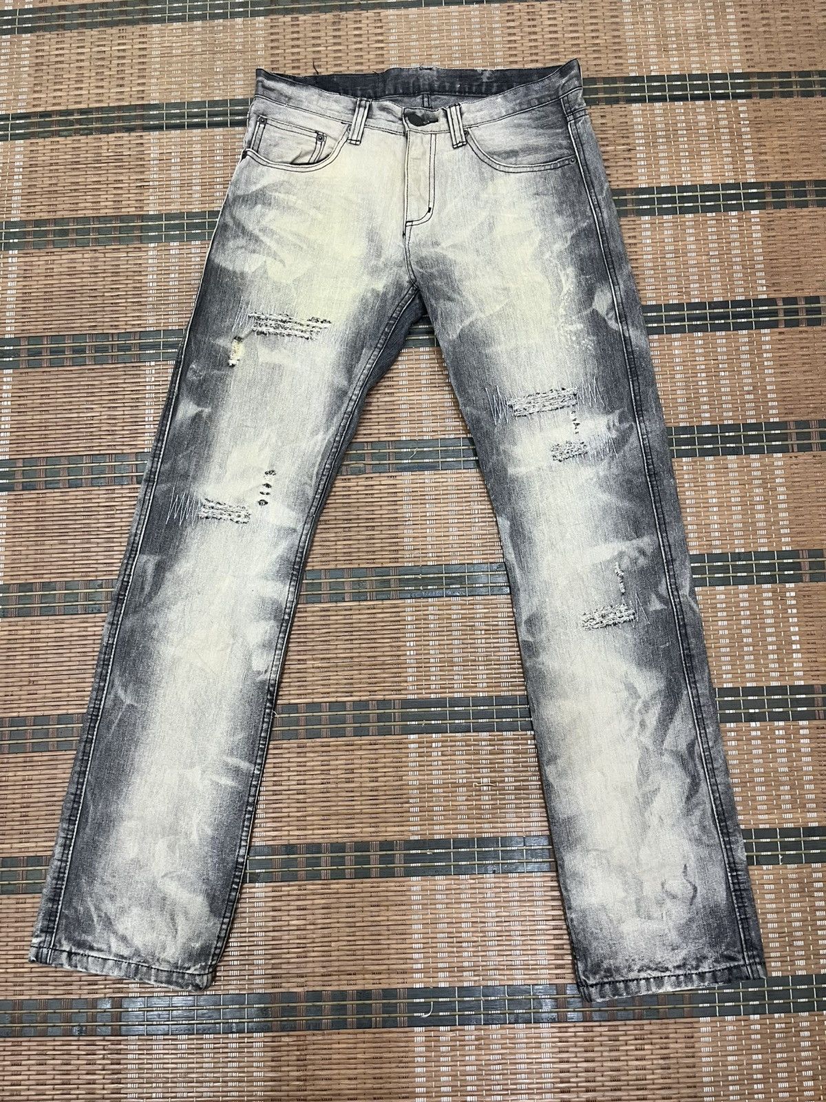 【LOWBOX】 Damage Design Denim Men's LOWBOX Denim | Grailed