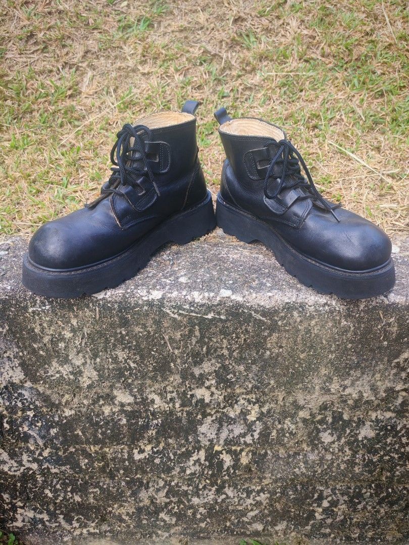 Vintage Vintage J.J. Lester Black Platform Boots Size US 9.5 / EU 42-43 - 5 Thumbnail