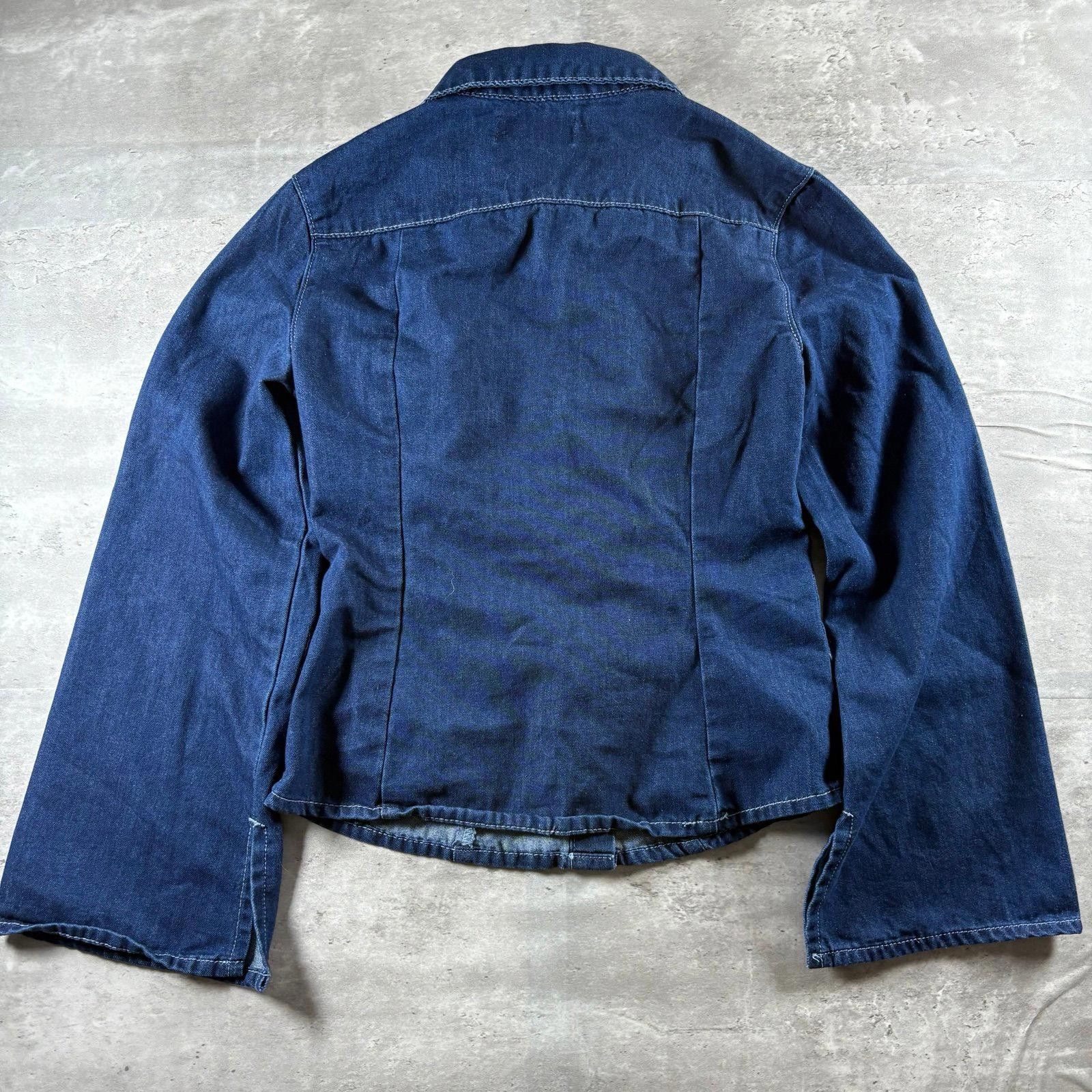 Cyderhouse Cider Denim Stand Collar Bell Sleeve Blouse Size XXS / US 00 / IT 34 - 4 Thumbnail