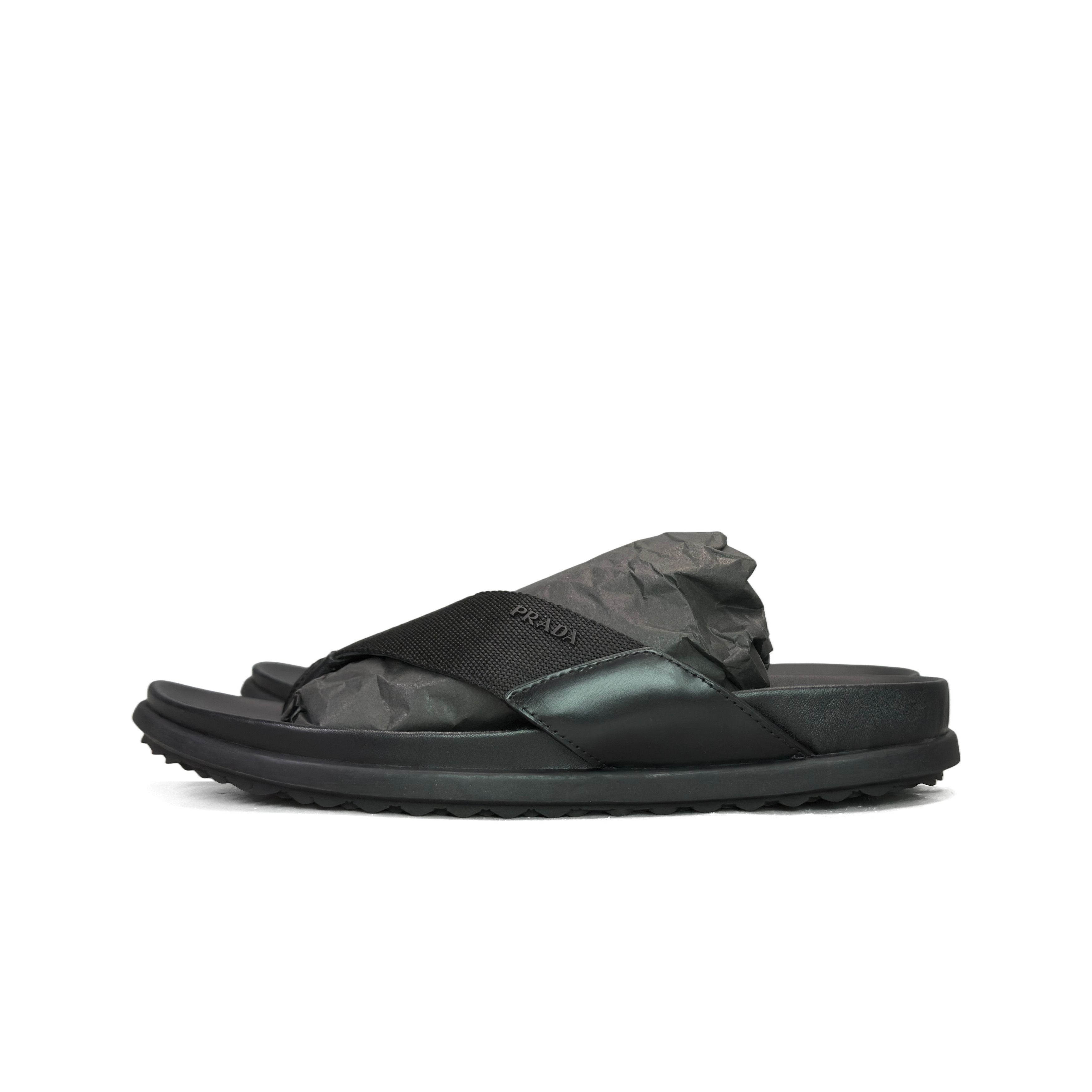 Prada Prada Logo Thong Sandals Size 9 Size US 9 / EU 42 - 1 Thumbnail