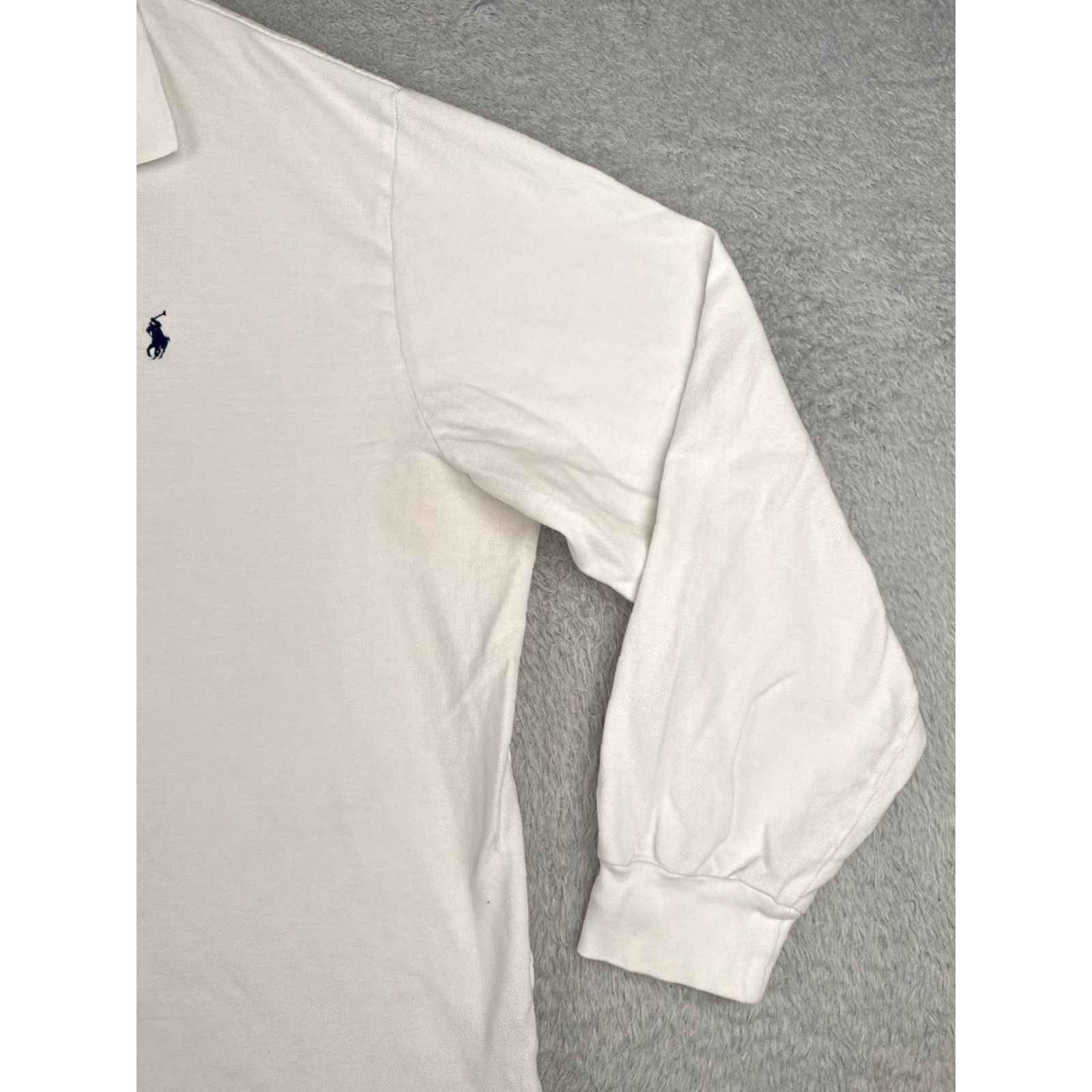 Ralph Lauren VINTAGE Polo Ralph Lauren Shirt Men 2XL White 100% Cotton Long Sleeve Polo Shirt 2XL Mens American Classic Polo 2XL White Size US XXL / EU 58 / 5 - 2 Thumbnail