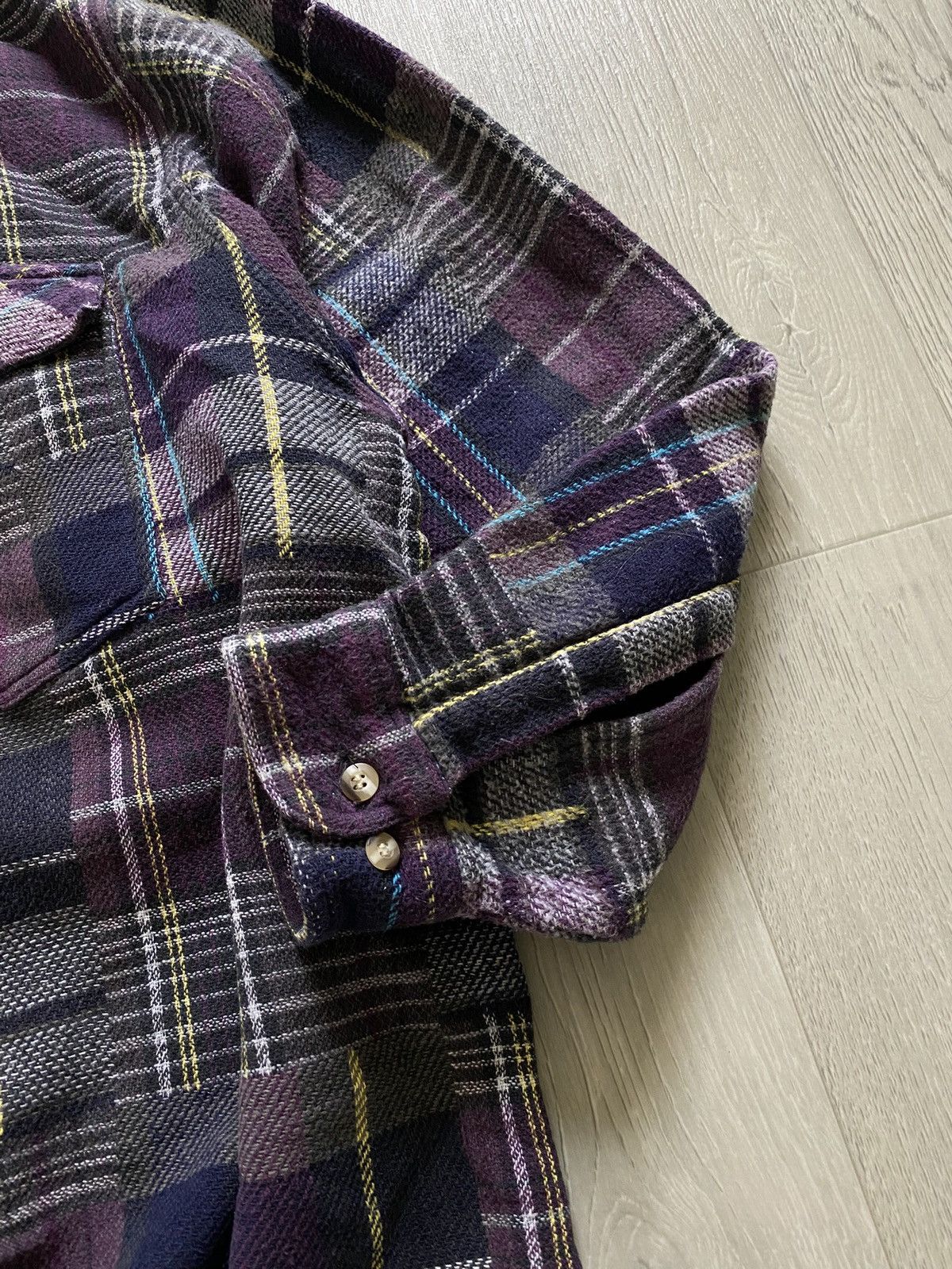 Fjallraven Fjallraven Purple Multicoloured Lognsleeve Flanel Shirt Size US L / EU 52-54 / 3 - 4 Thumbnail
