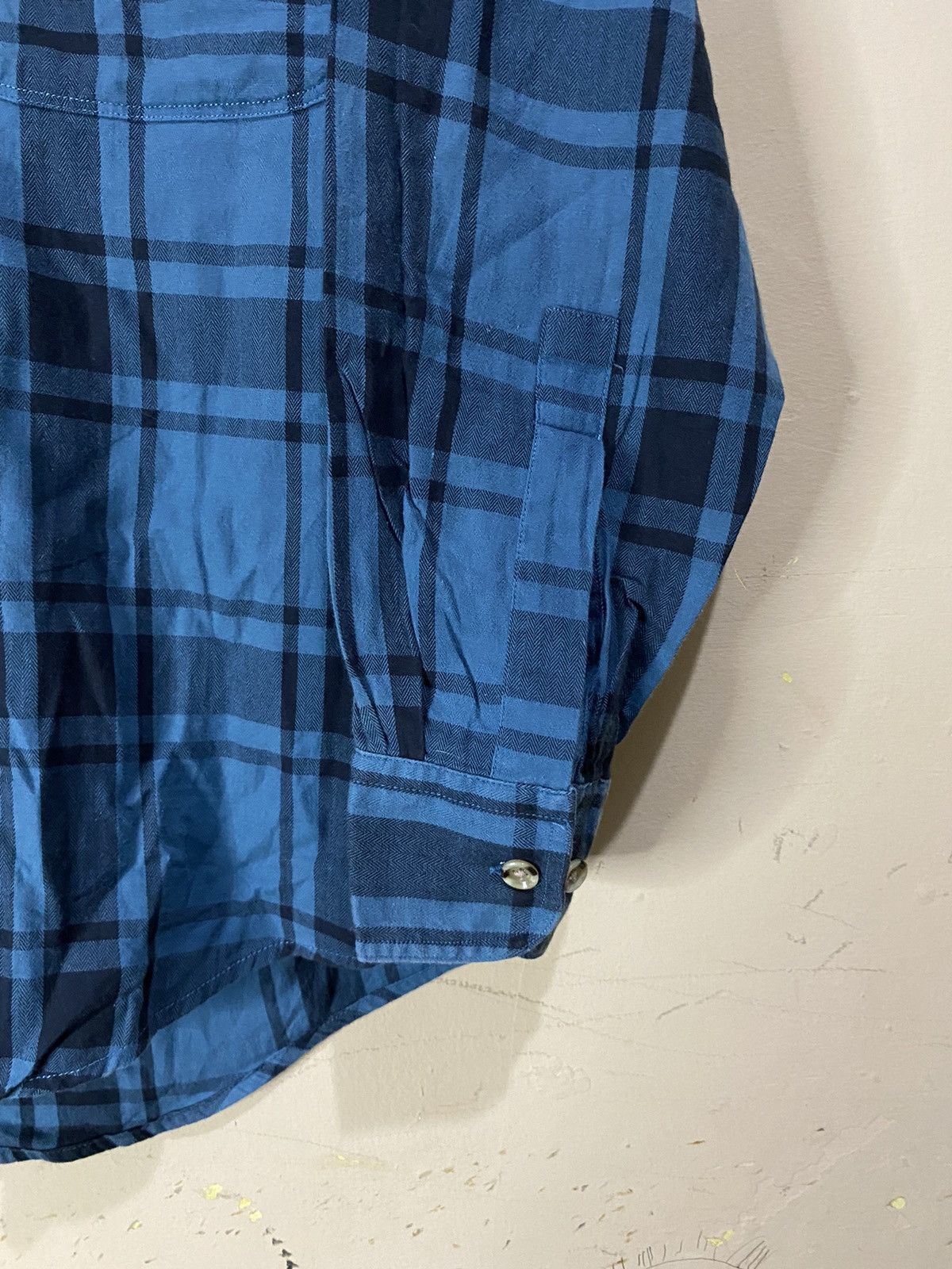 Saint Laurent Paris Vintage Yves Saint Laurent Checkered Plaid Button Shirt Size US S / EU 44-46 / 1 - 7 Thumbnail