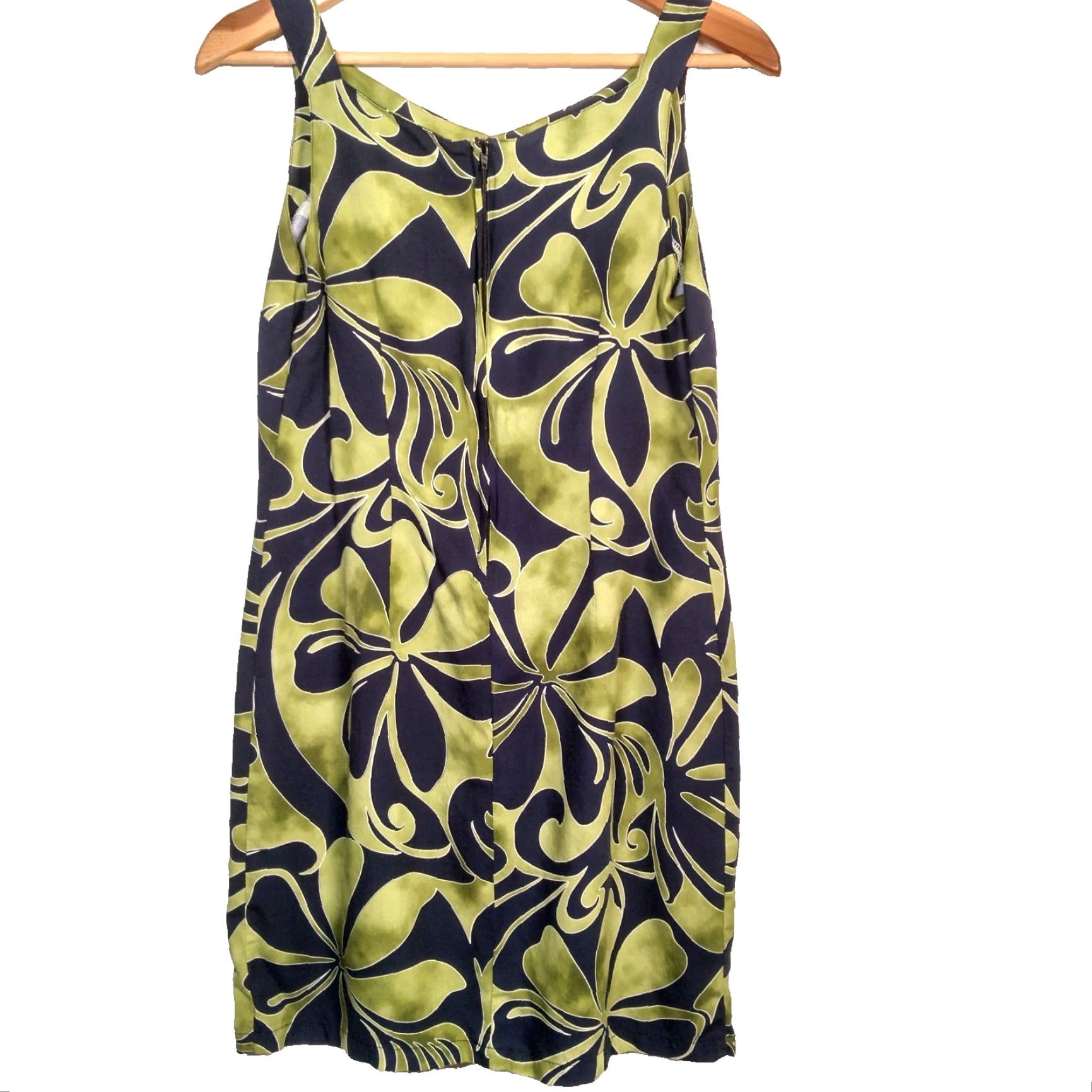 Vintage VINTAGE Sandwich Isle Hawaiian Dress Women Medium Green Floral Beach Vacation Sheath Summer Size M / US 6-8 / IT 42-44 - 2 Thumbnail