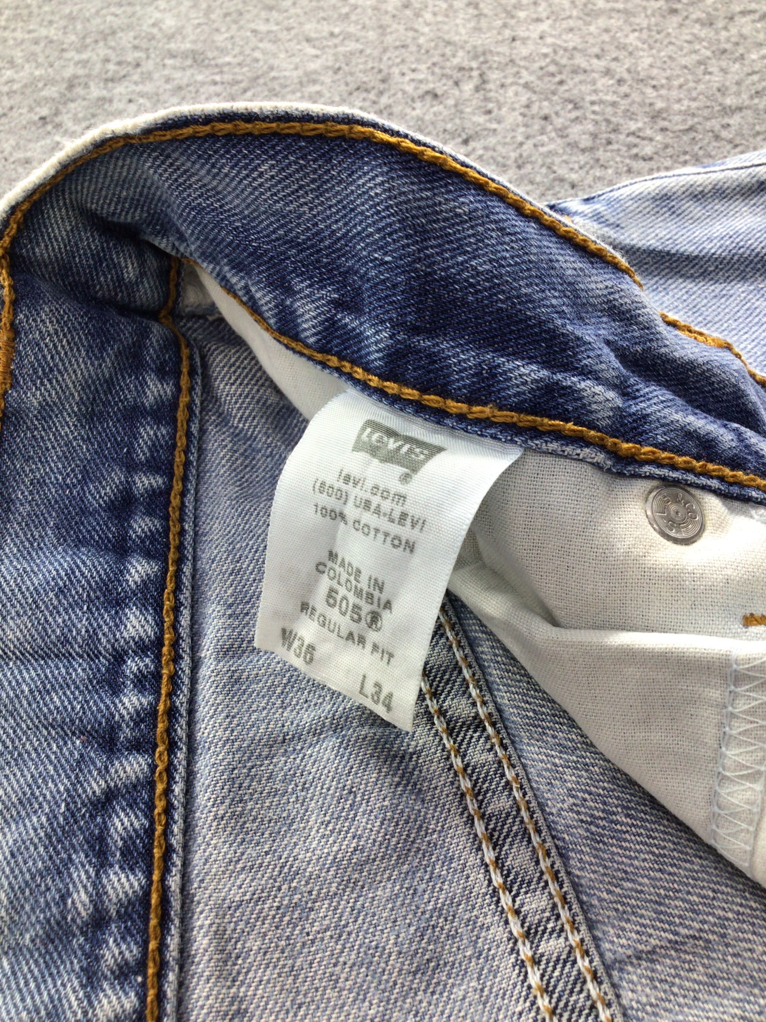 Levi's Vintage Levis 505 Jeans Faded Blue Denim -J467 Size US 36 / EU 52 - 11 Thumbnail