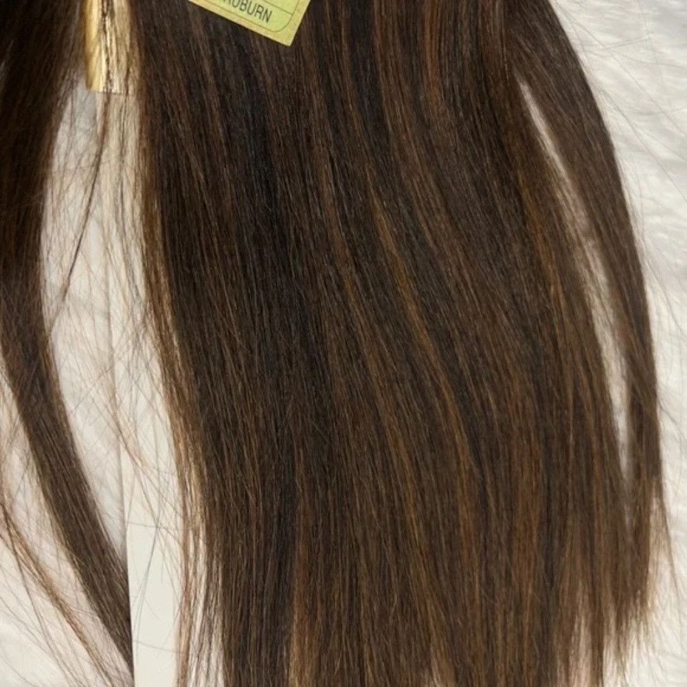 Other Ultra Silky 100% Human hair extensions 18 In long Black wit Size ONE SIZE - 3 Thumbnail