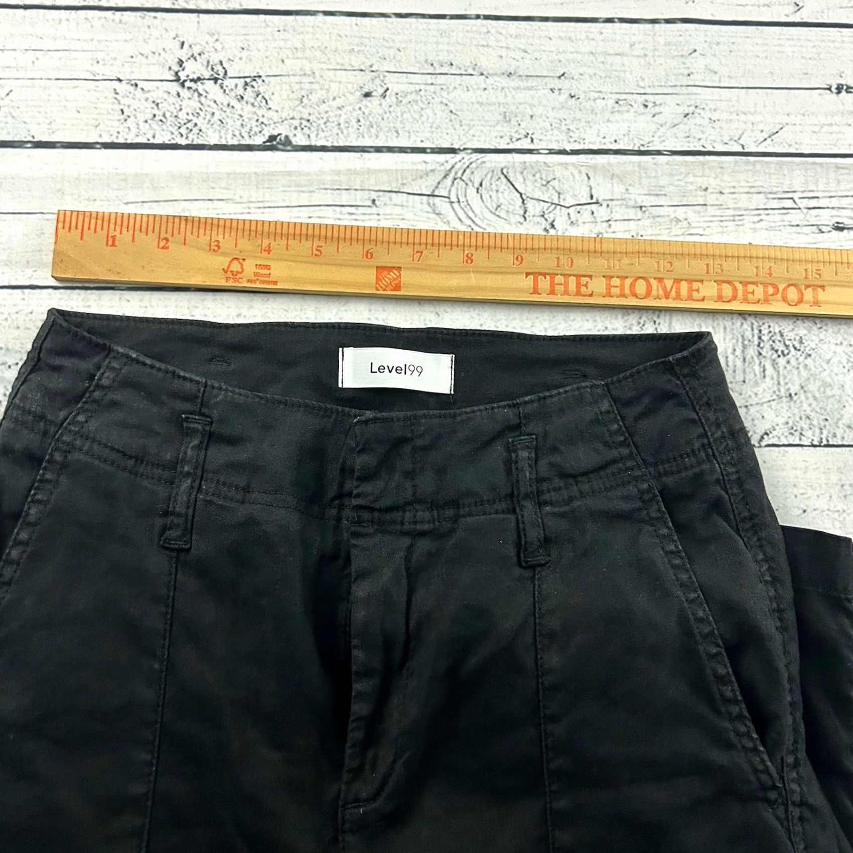 Vintage Level 99 Dress Pants Women Straight Black 26 Denim Dress Pants Women's 26 Black Level 99 Size 26" / US 2 / IT 38 - 4 Thumbnail