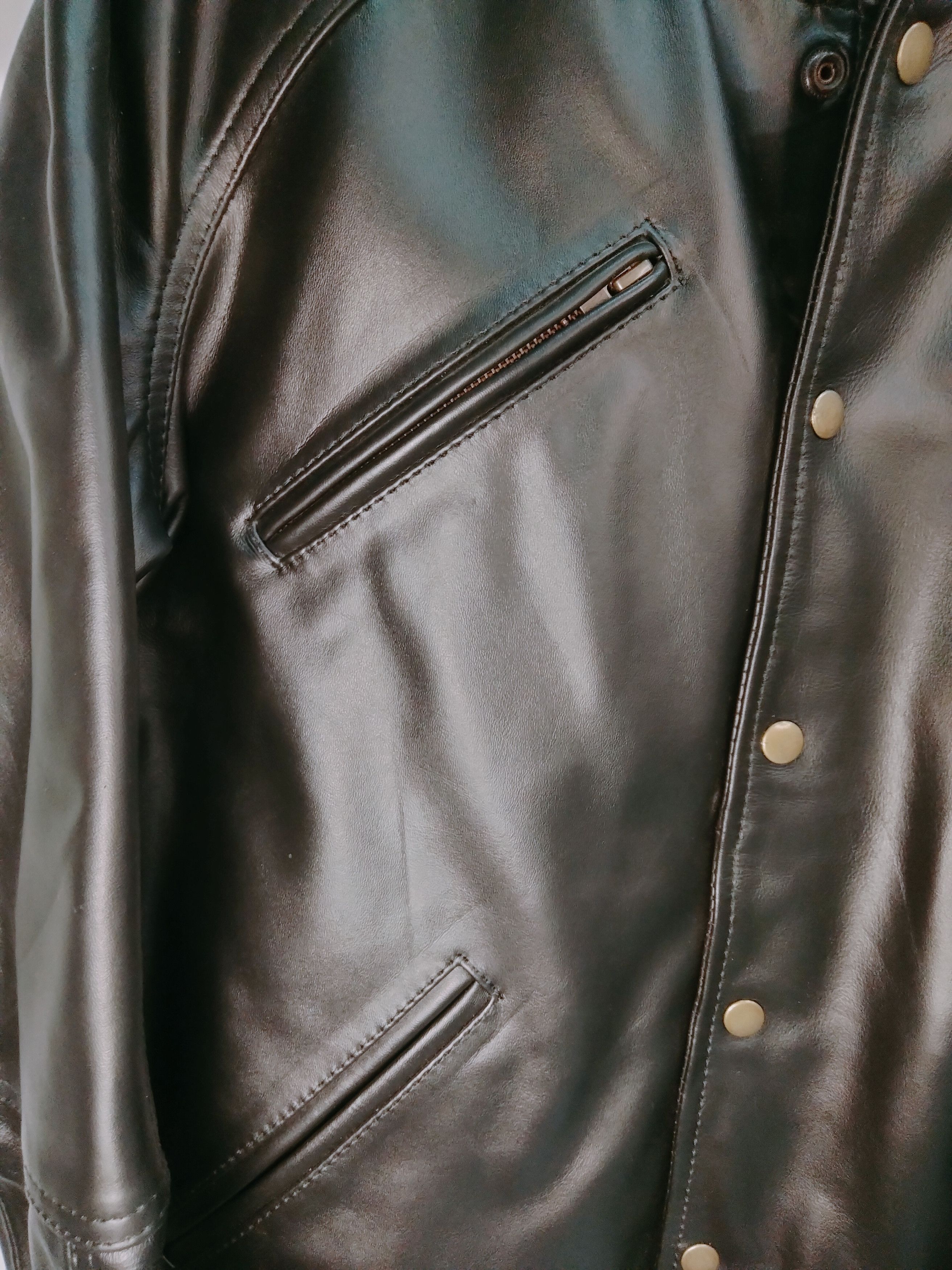 Vintage WLETI Black Sheep Leather Varsity Jacket - Premium Quality Size US M / EU 48-50 / 2 - 9 Thumbnail