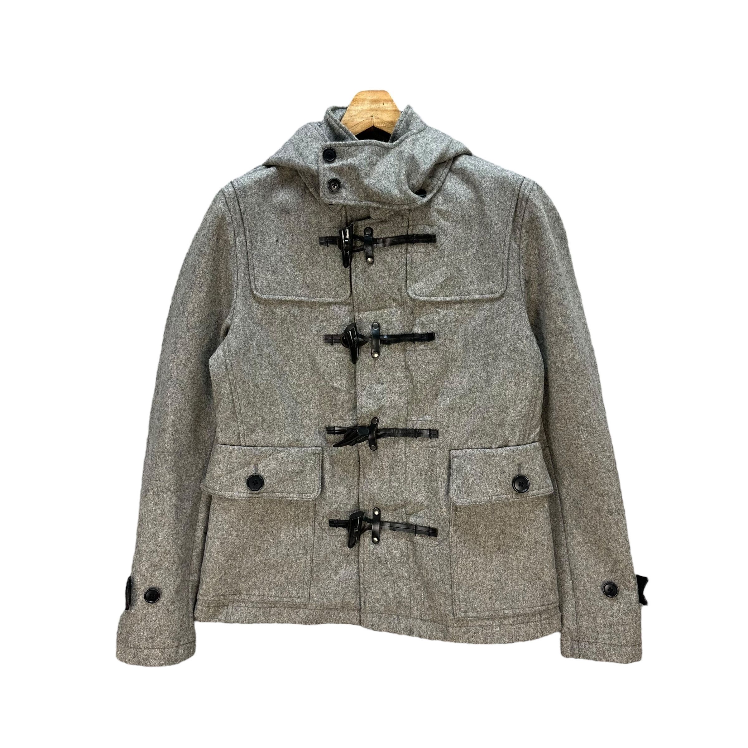 Tete Homme TETE HOMME Wool Blend Short Duffle Coat Jacket #A72-1754 Size US S / EU 44-46 / 1 - 1 Thumbnail