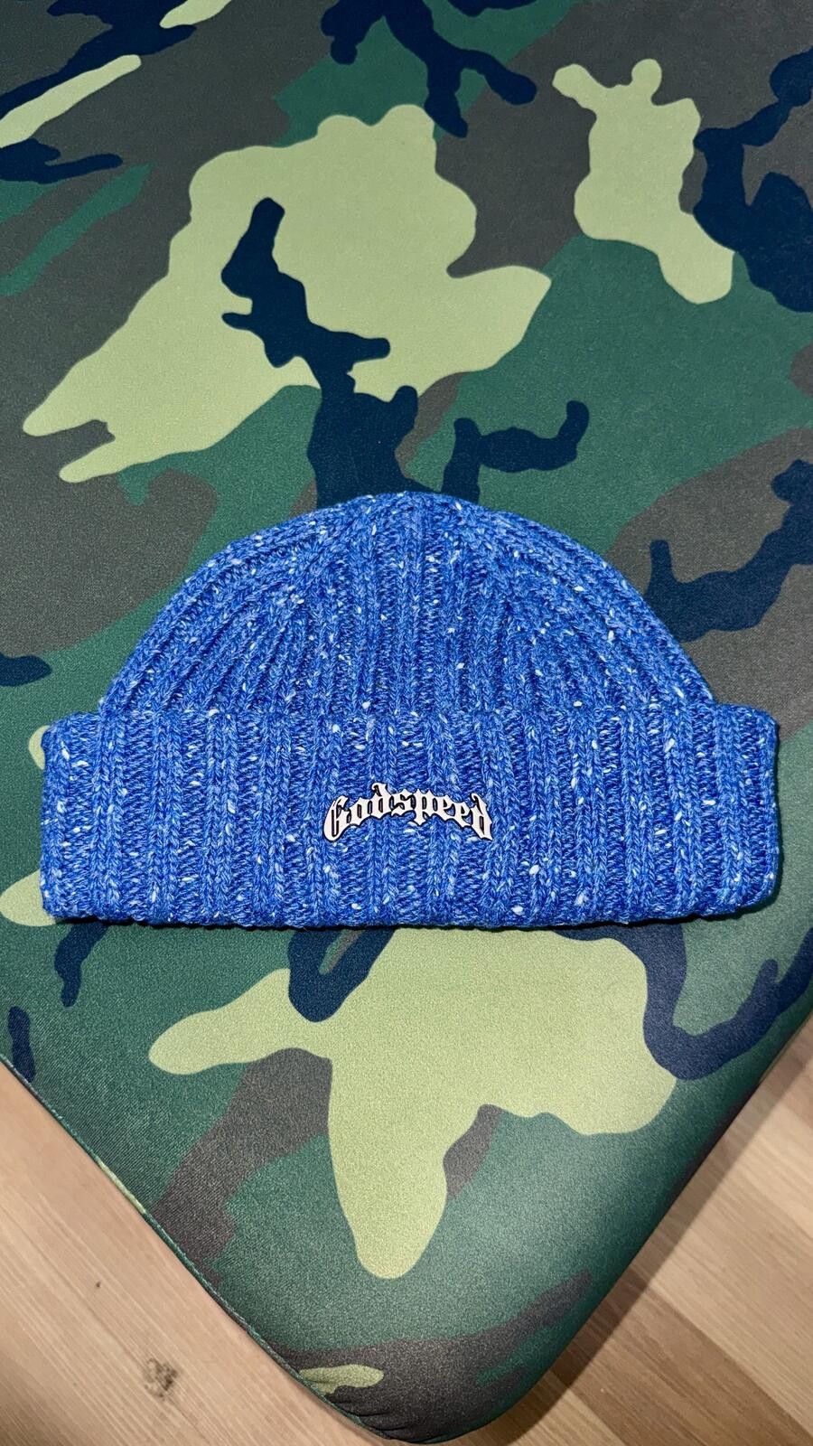 Godspeed Godspeed Blue Speckled OG Logo Beanie Size ONE SIZE - 1 Thumbnail