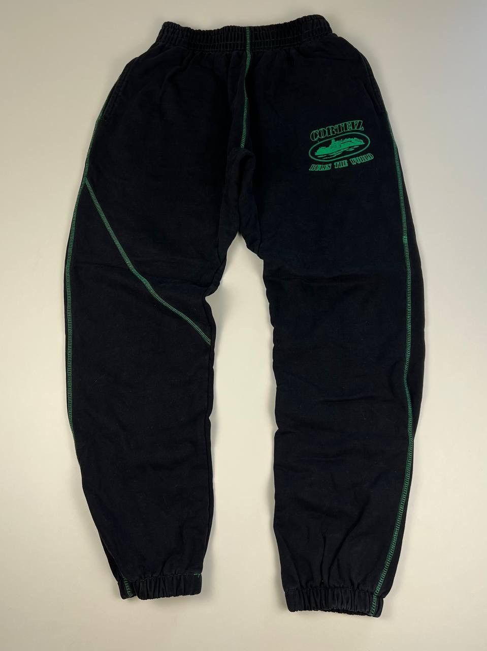 Corteiz CORTEIZ VVS VELOUR BOTTOMS [TRIPLE BLACK] | Grailed