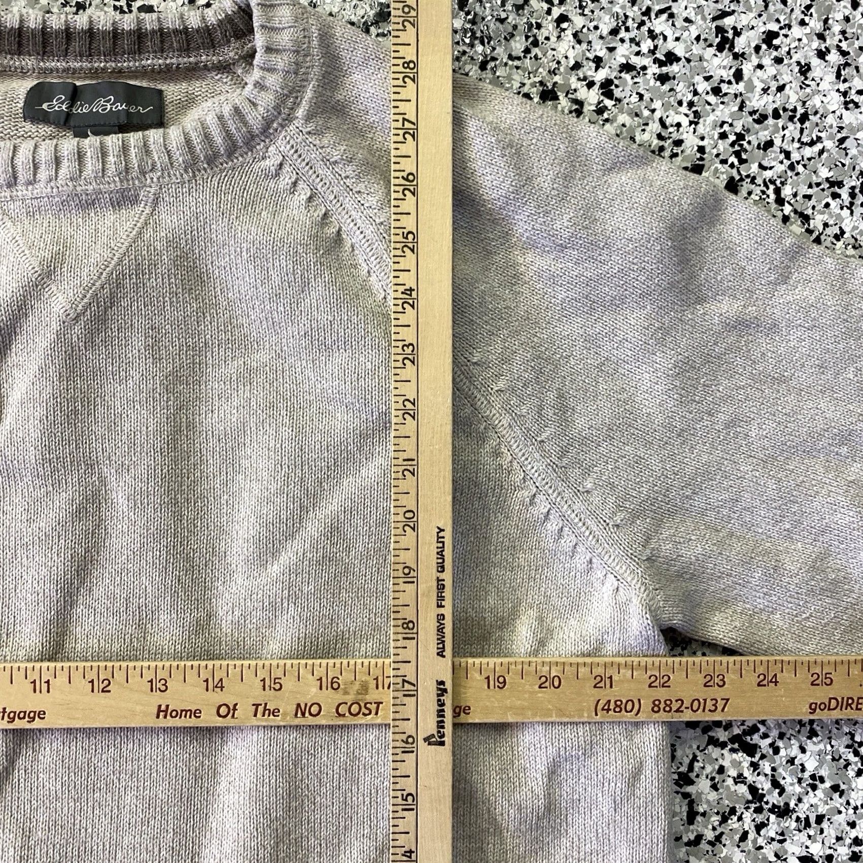 Eddie Bauer VINTAGE? No. Eddie Bauer Pullover Beige Heavyweight Cotton XL Tall Sweater Crew Neck Casual Men Knit Size US XL / EU 56 / 4 - 2 Thumbnail