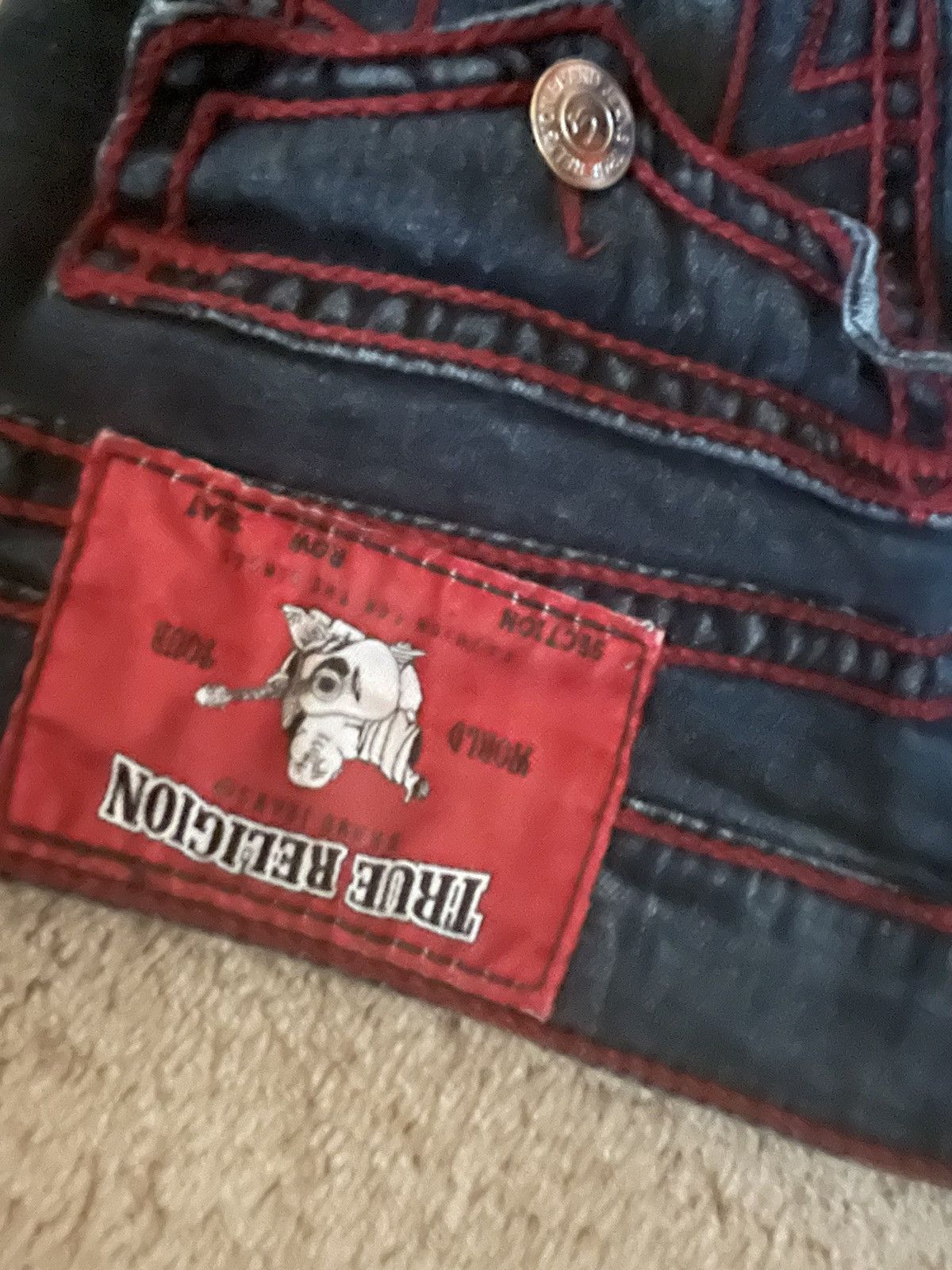 True Religion Red and blue truey jeans Size US 34 / EU 50 - 2 Thumbnail