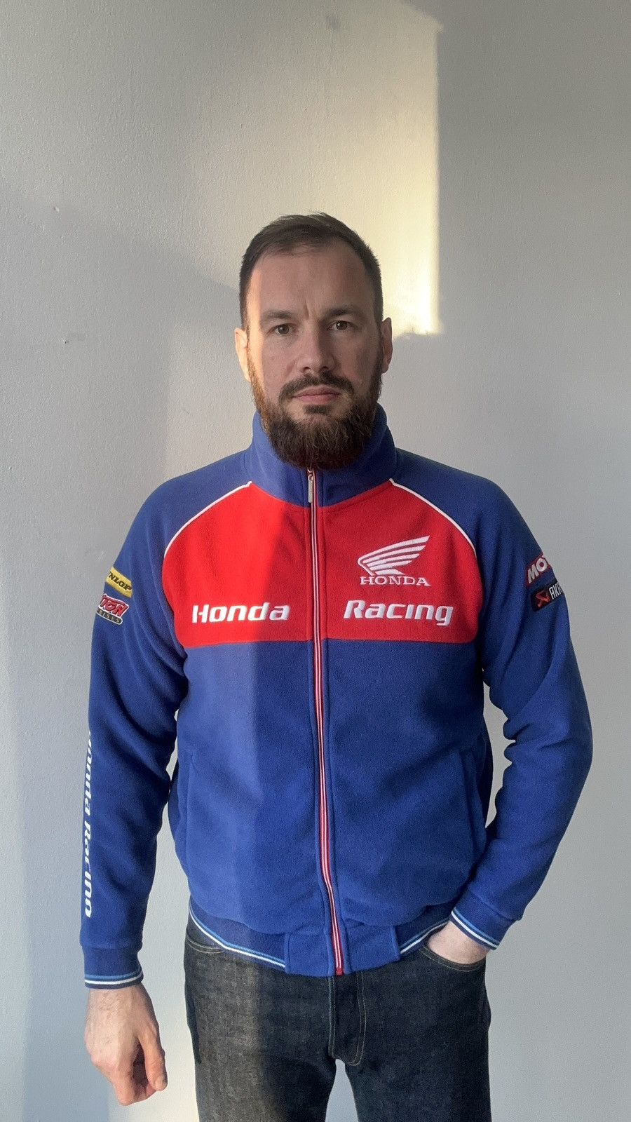 Honda Honda Racing Team Fleece Zip Up Jacket Size S Gorpcore Moto Size US S / EU 44-46 / 1 - 2 Thumbnail