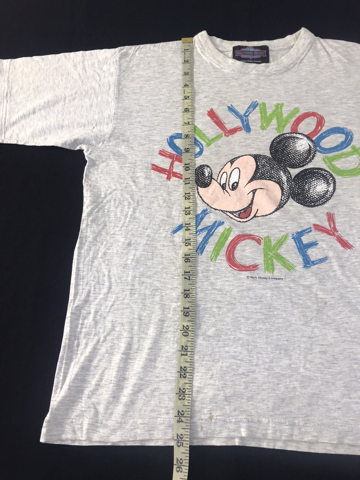 Mickey Mouse 90s Walt Disney Gem’s Hollywood Mickey Big Logo Spell Out Size US L / EU 52-54 / 3 - 9 Thumbnail