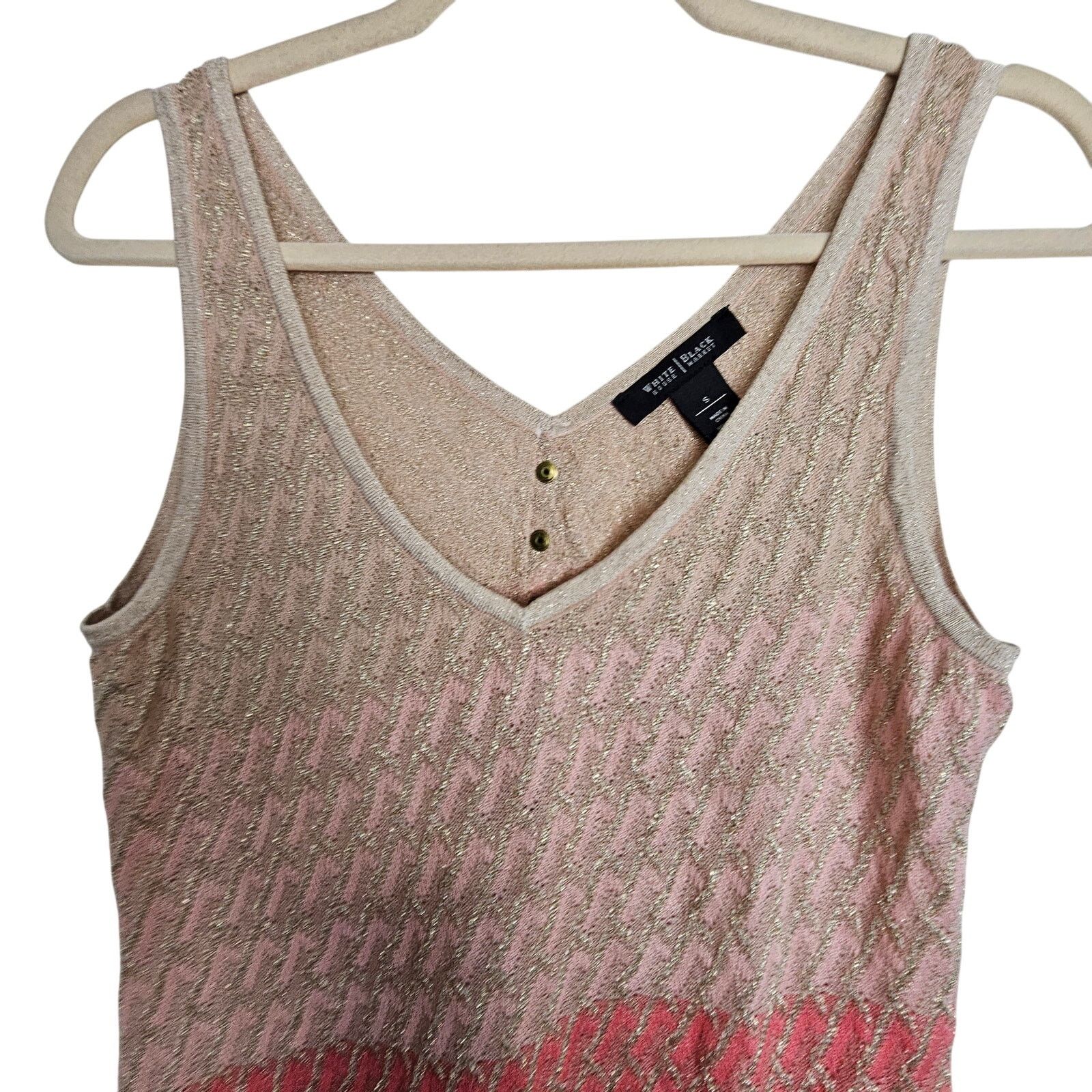 White House Black Market White House Black Market Blouse Tank Top Sweater S Pink Size S / US 4 / IT 40 - 2 Thumbnail