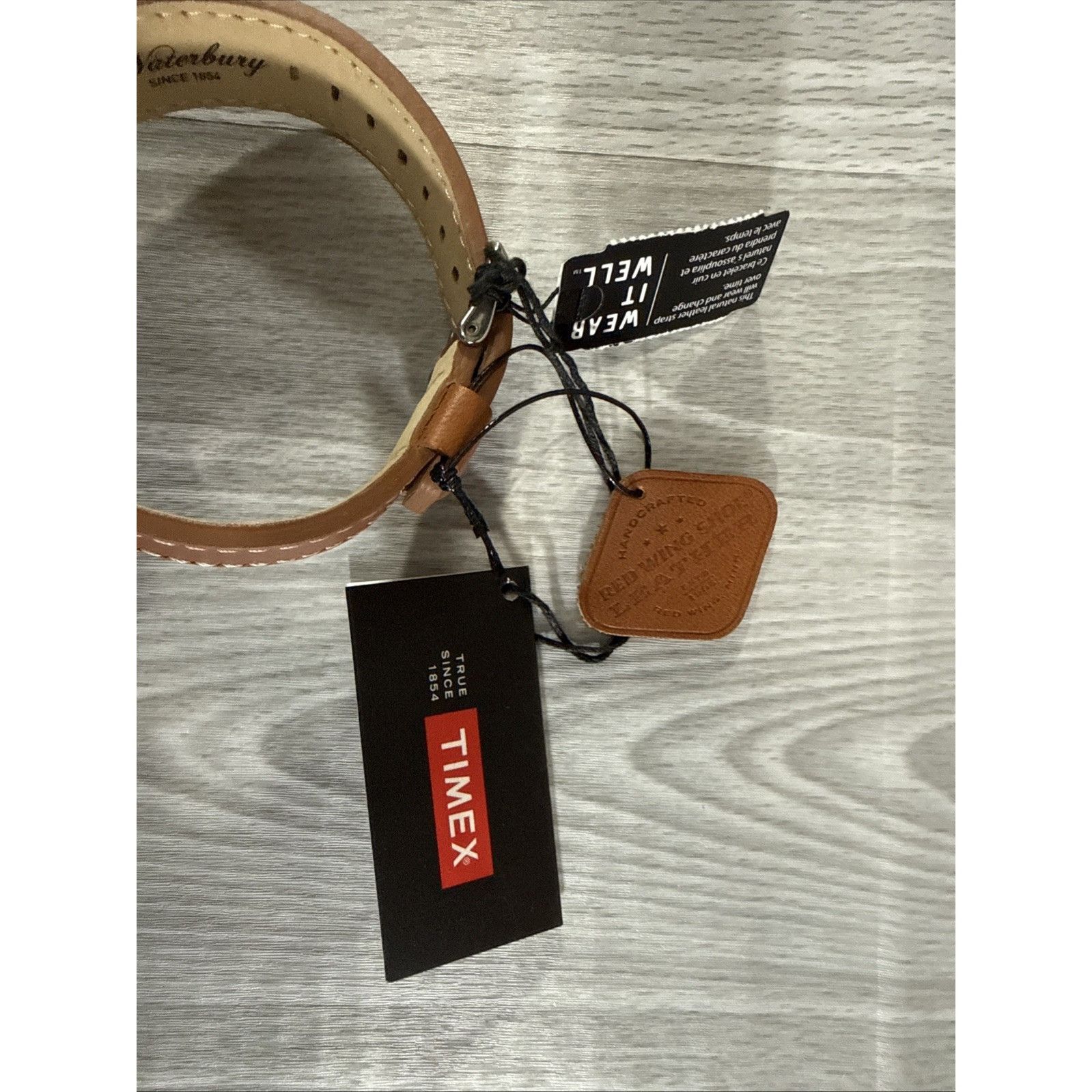 Timex Timex Waterbury Chronograph Red Wing Collab Leather Strap Bl Size ONE SIZE - 3 Thumbnail