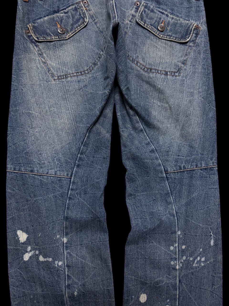 Undercover 💥Double Waist💥Insane 90s 🇯🇵 Double Waist Zipper Painted Jeans Size US 34 / EU 50 - 12 Thumbnail