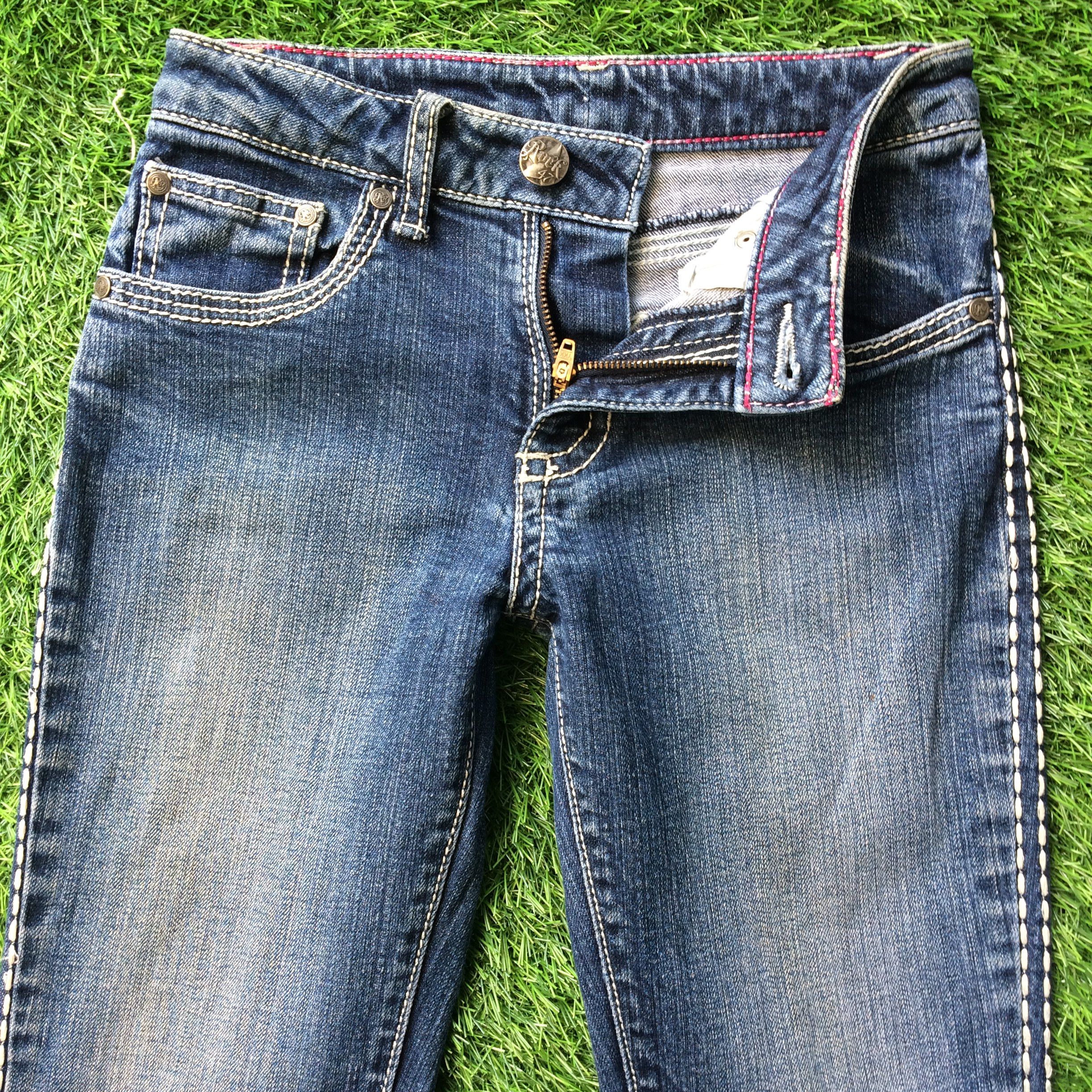 Japanese Brand Low Rise Bootcut Jeans D-793 Size 24" / US 00 / IT 34 - 3 Thumbnail