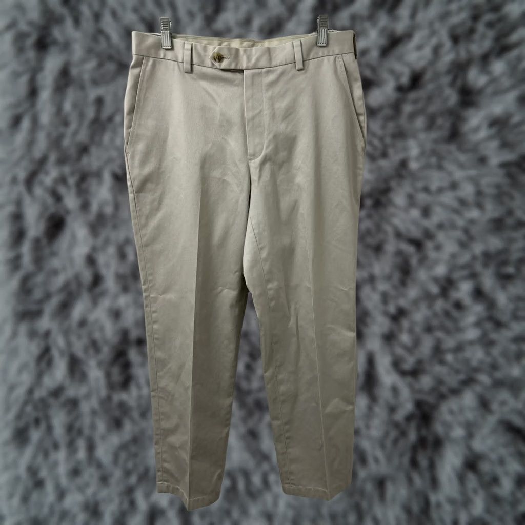 Jos. A. Bank Jos A Bank Travelers Collection Mens Chino Pants Beige Khaki 32x30 Slim Fit Size US 32 / EU 48 - 1 Thumbnail