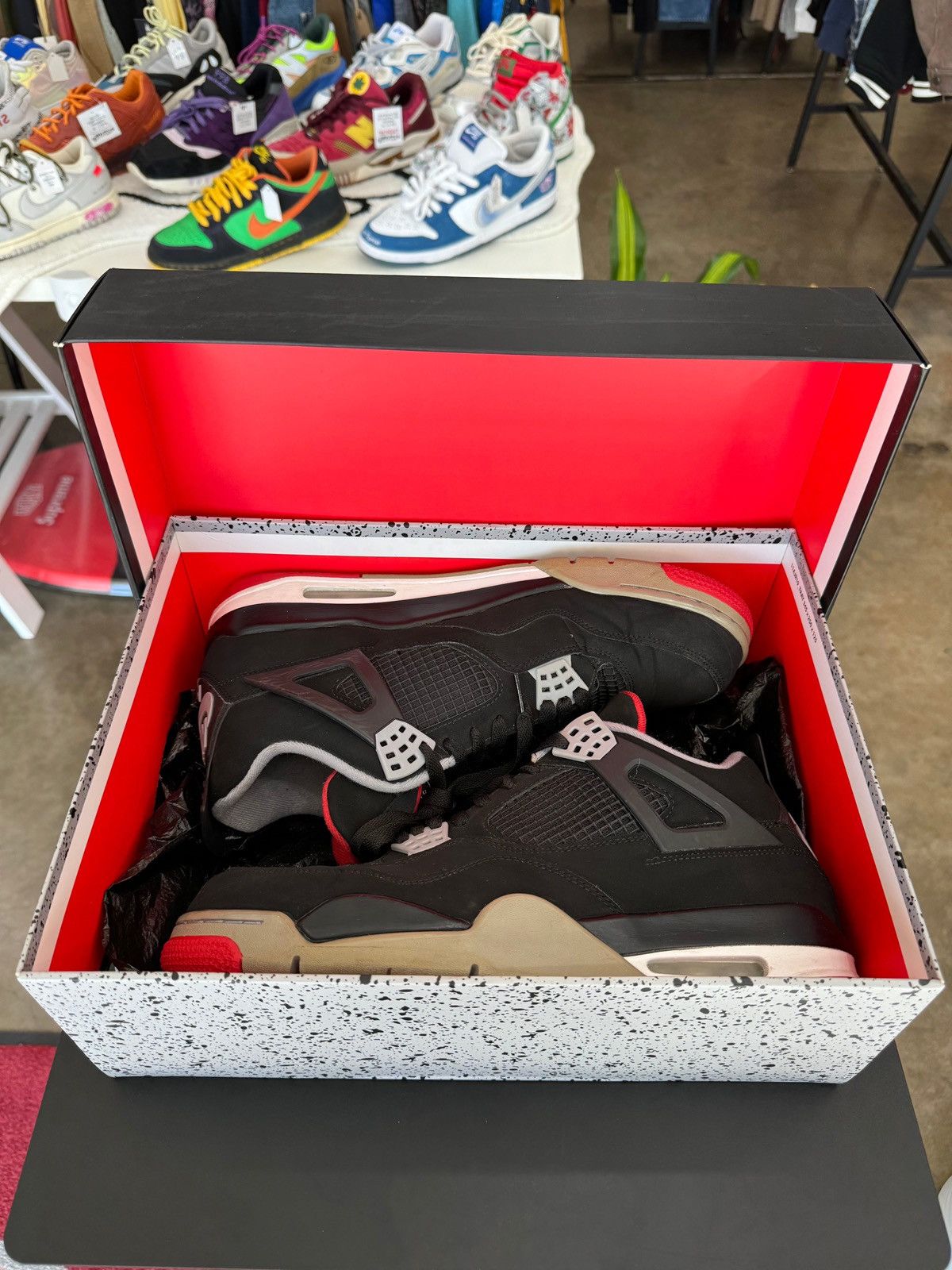 Jordan Brand Air Jordan 4 Black Cement Bred Sz. 12 (2019) Size US 12 / EU 45 - 10 Thumbnail
