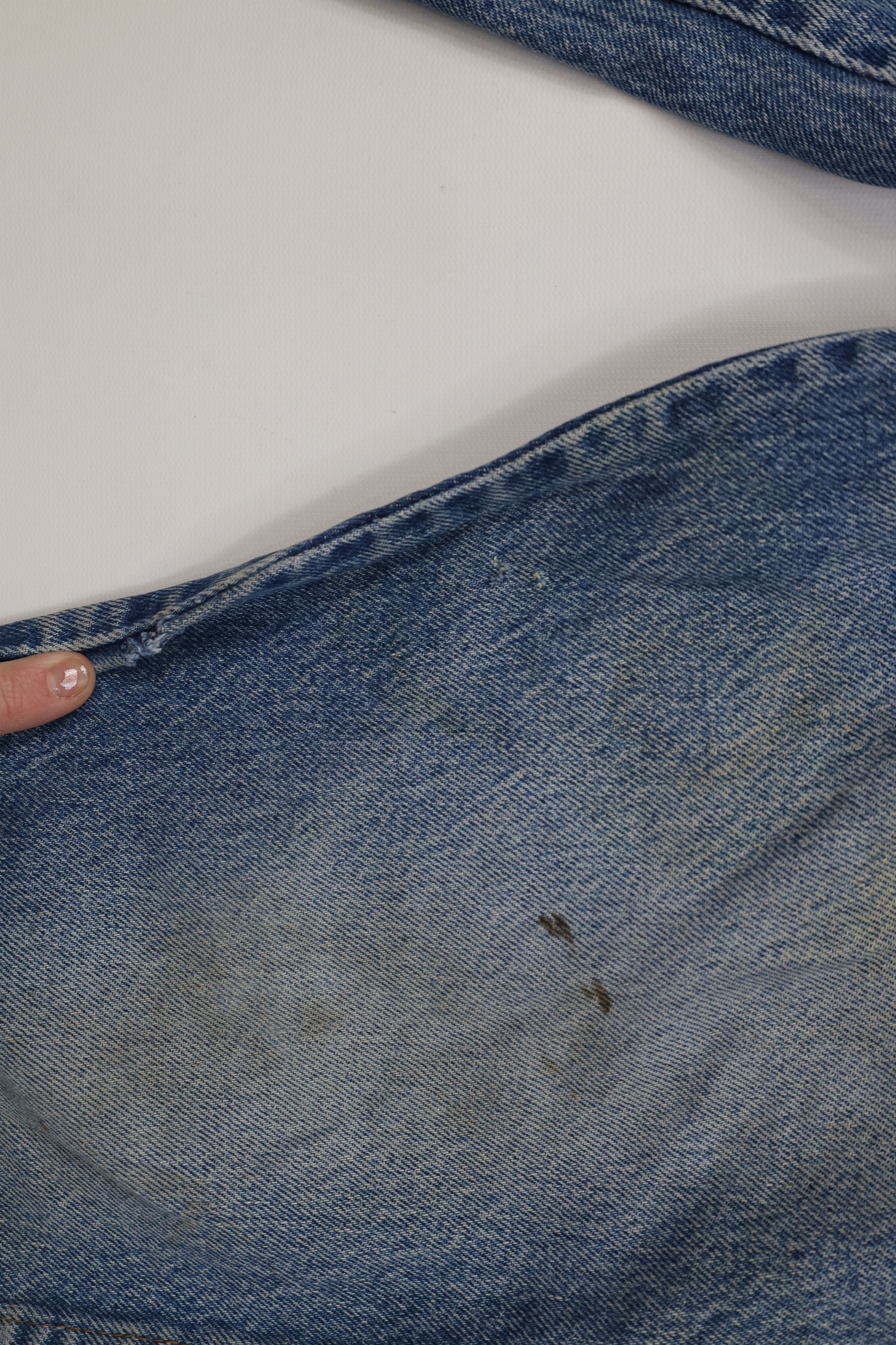 Vintage Vintage 70s Streetwear Wide Leg Denim Jeans Blue Cotton USA Size US 34 / EU 50 - 6 Thumbnail