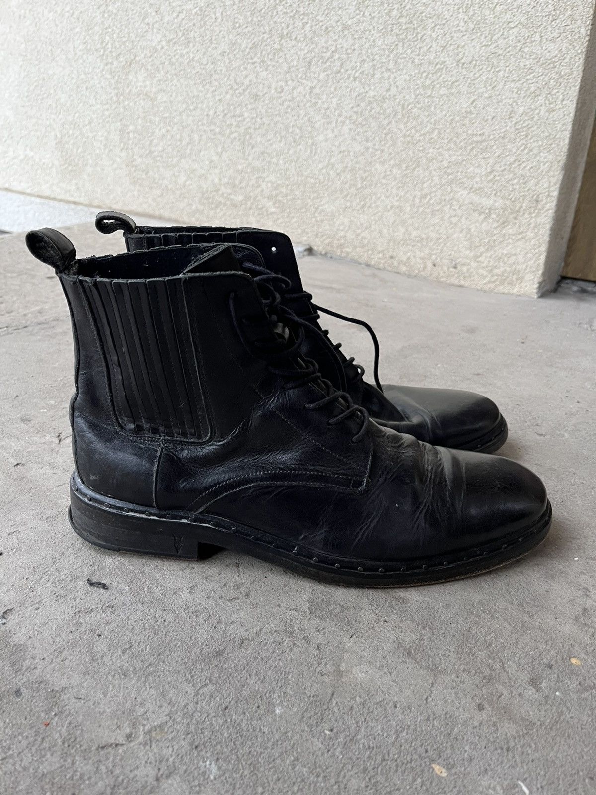 Allsaints Allsaints Distressed Leather Chelsea Ankle Boots Shoes Size US 10 / EU 43 - 3 Thumbnail