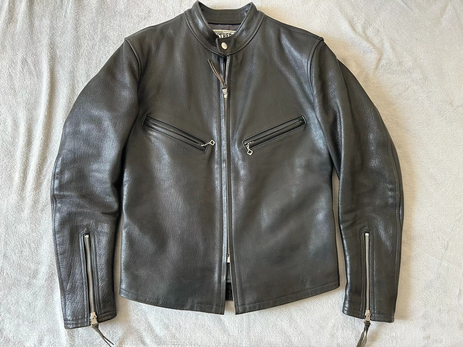 Freewheelers freewheelers black leather biker jacket Size US M / EU 48-50 / 2 - 1 Thumbnail