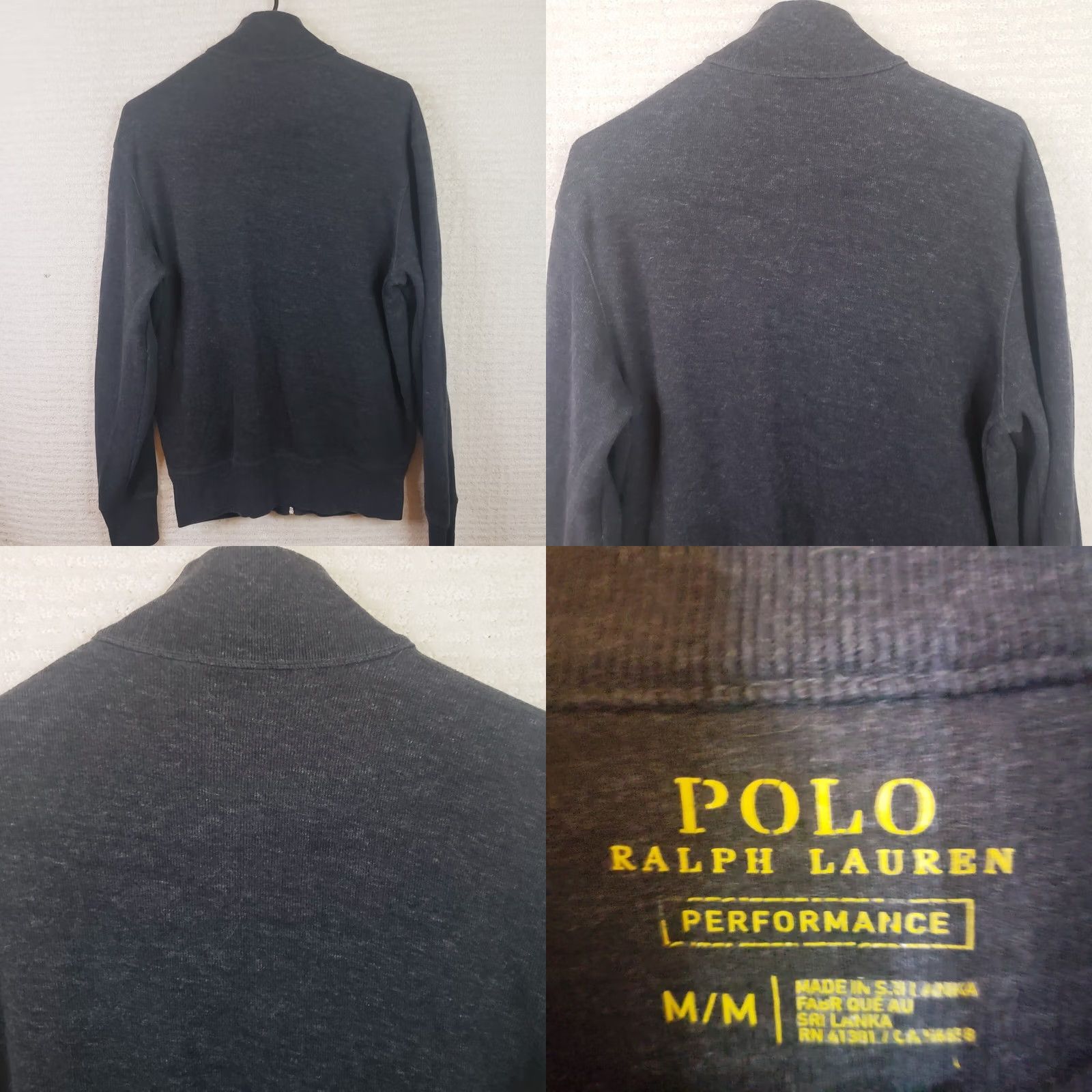 Polo Ralph Lauren Polo Ralph Lauren Jacket Performance Sweater Mens Size M Gray Full Zip Knit Mock Neck Embroidered Logo Zipper Regular Seasonal Casual Workwear 90s? Size US M / EU 48-50 / 2 - 8 Thumbnail
