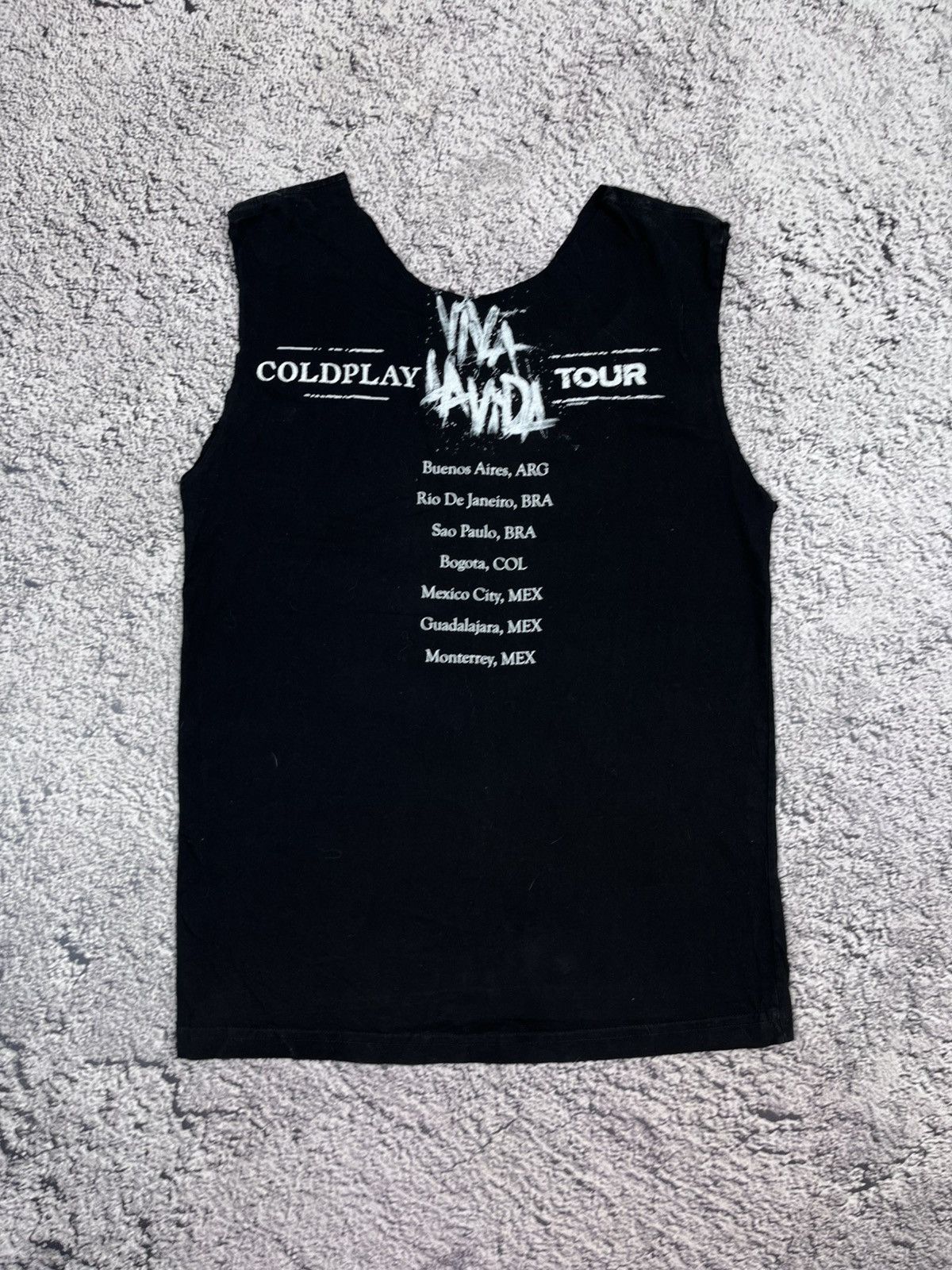 Band Tees Vintage Coldplay Viva La Vida Tour Cut Off Logo Tee Size US M / EU 48-50 / 2 - 6 Thumbnail