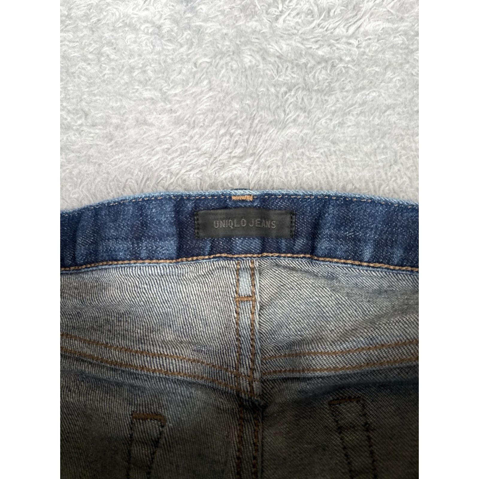 Uniqlo Uniqlo Jeans Mens 34x32 Blue Denim Skinny Zip Fly Mid Rise Cotton Blend Size US 34 / EU 50 - 6 Thumbnail