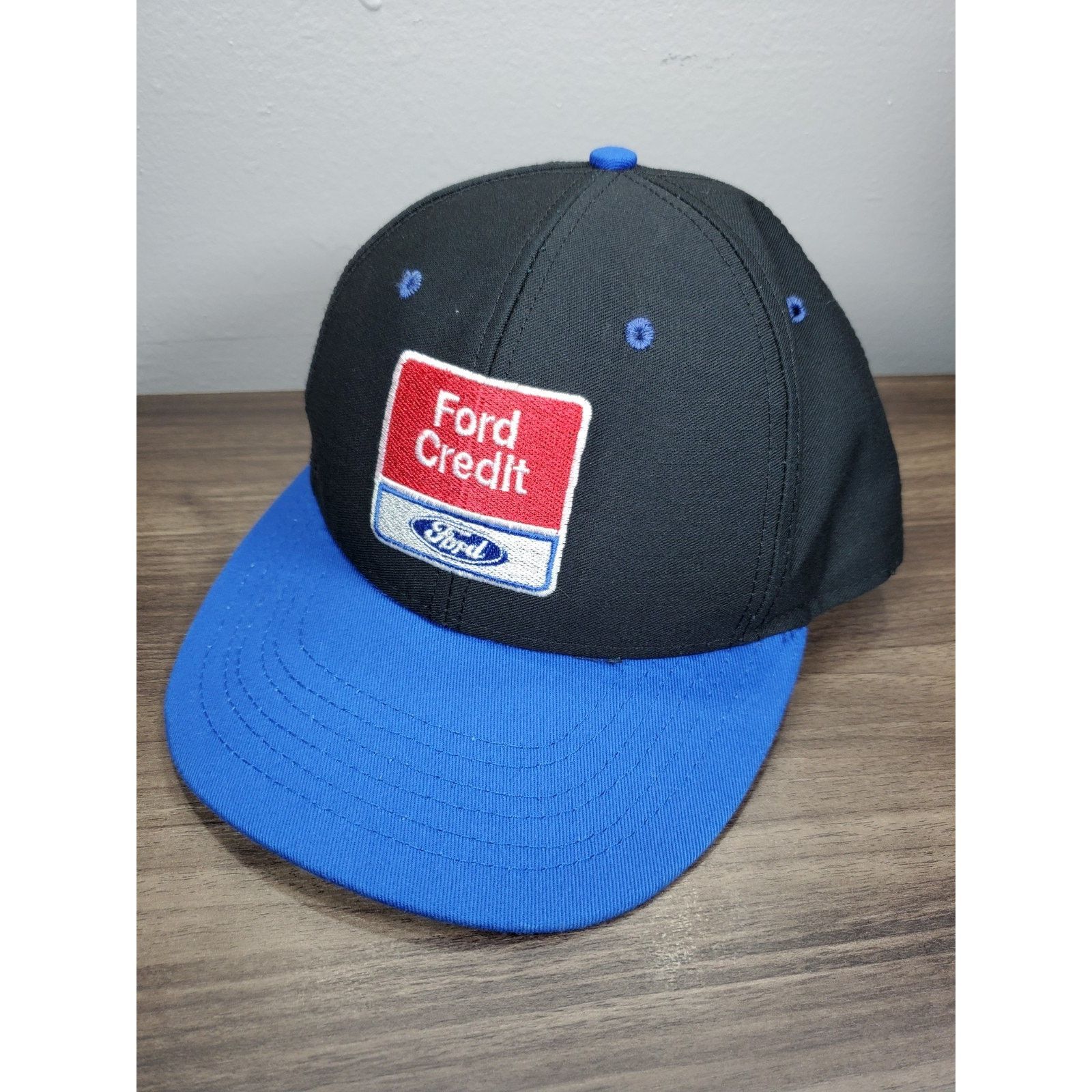Ford × Vintage Ford Credit Snapback Cap Hat Blue & Black USA Made Size ONE SIZE - 1 Thumbnail