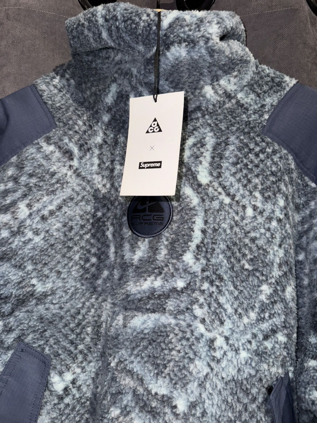 Nike ACG × Supreme Nike ACG Supreme Fleece Pullover Snakeskin Pattern Size US S / EU 44-46 / 1 - 2 Thumbnail