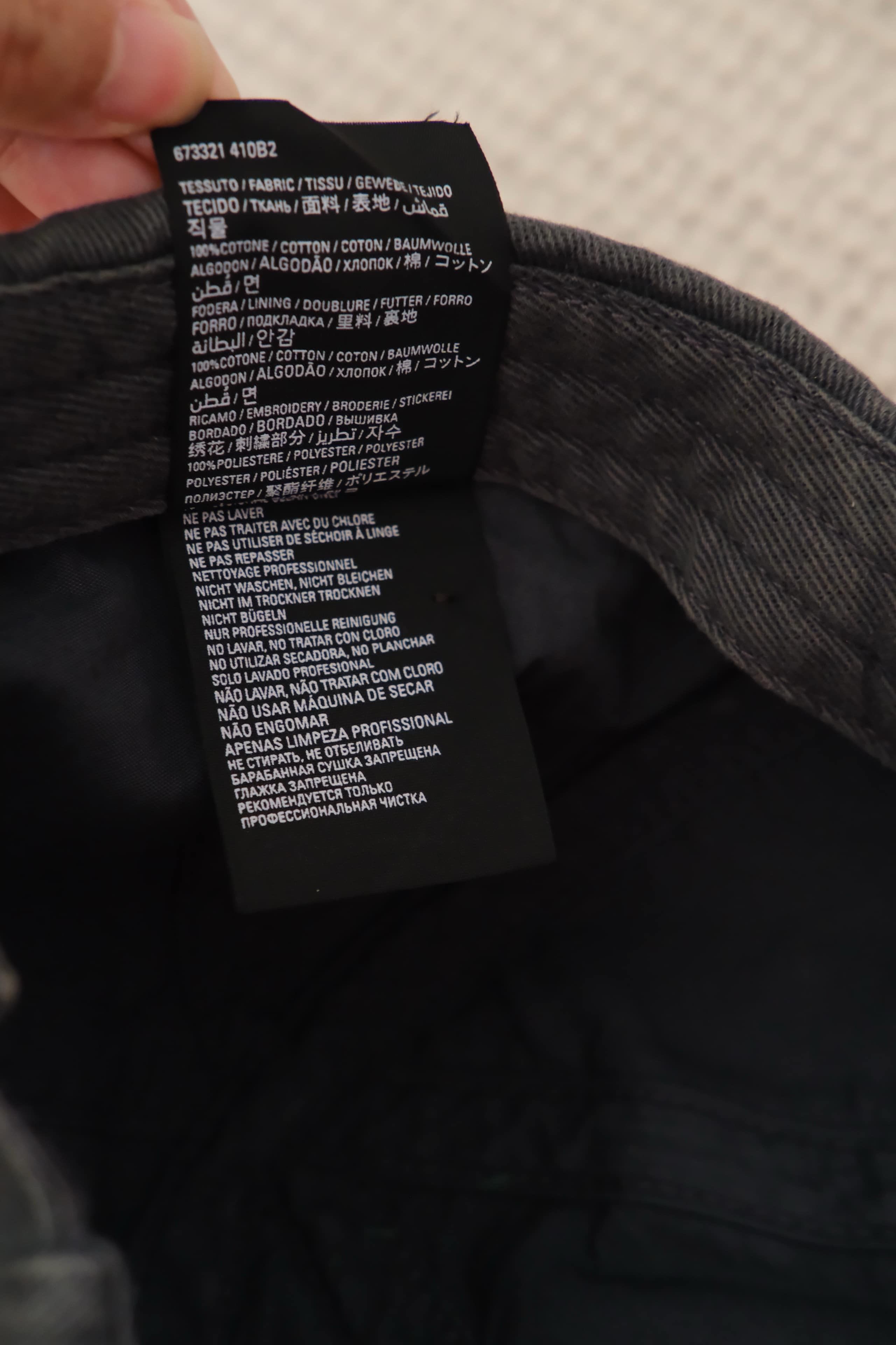Balenciaga BB Sprayed Cap in dark grey Size ONE SIZE - 9 Thumbnail