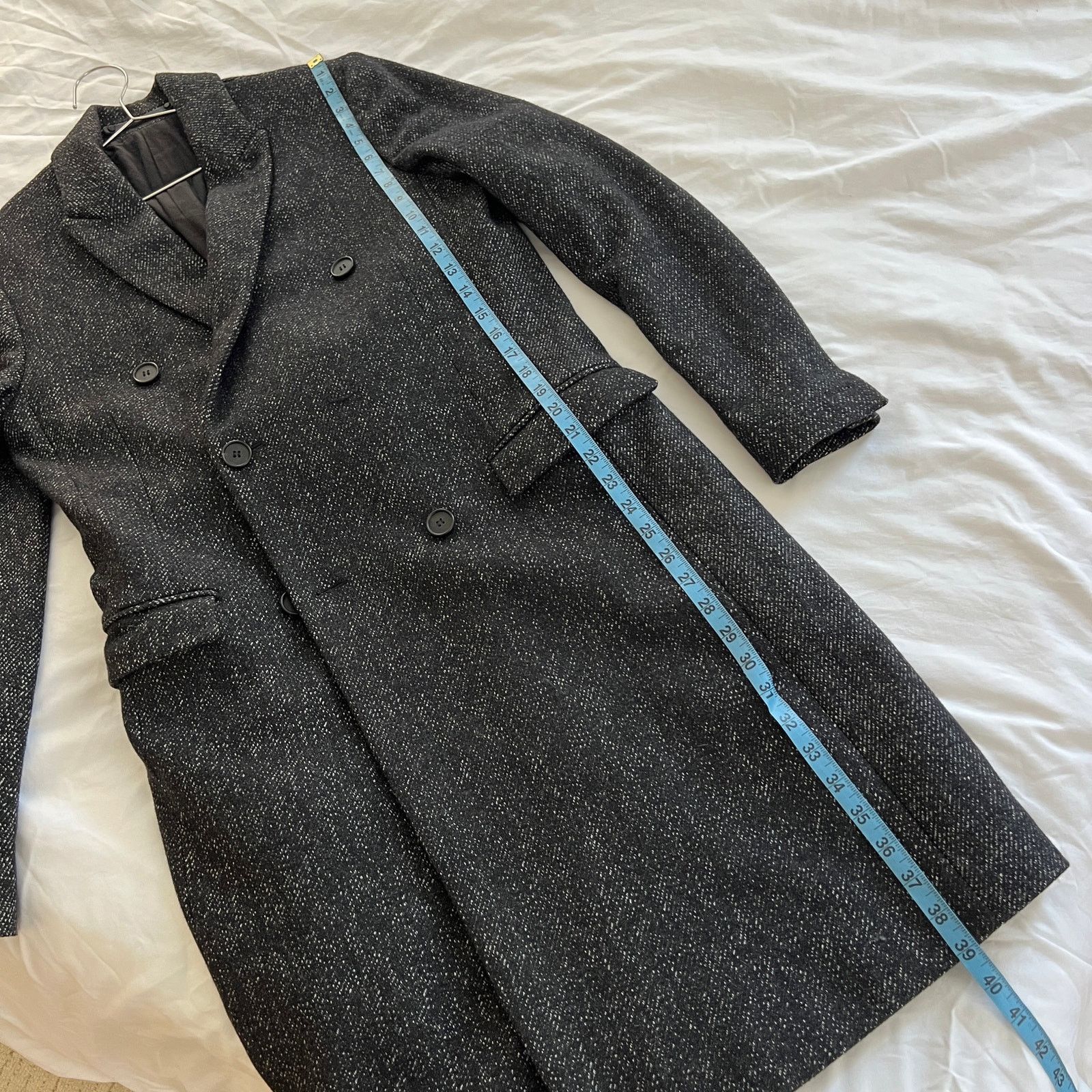 Allsaints AllSaints REFINE COAT Charcoal Gray Wool Blend Mens Size 36 Size US S / EU 44-46 / 1 - 11 Thumbnail