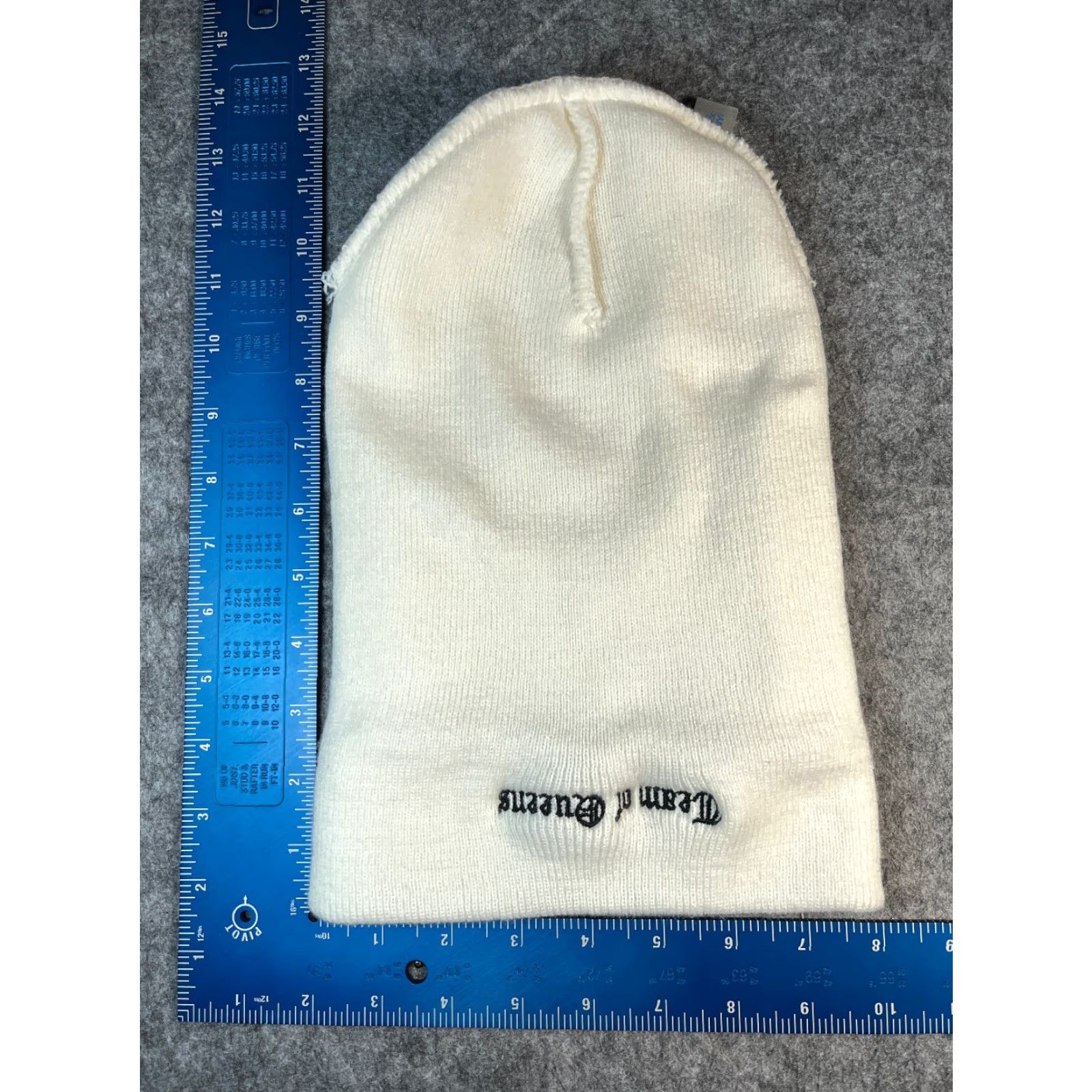 Port & Company Port & Company Team Of Queens Crown Beanie Toque Adult One Size White Knit Acrylic Beanie Womens One Size White Knit Crown Queen Hat/Cap Vintage? No. Size ONE SIZE - 5 Thumbnail