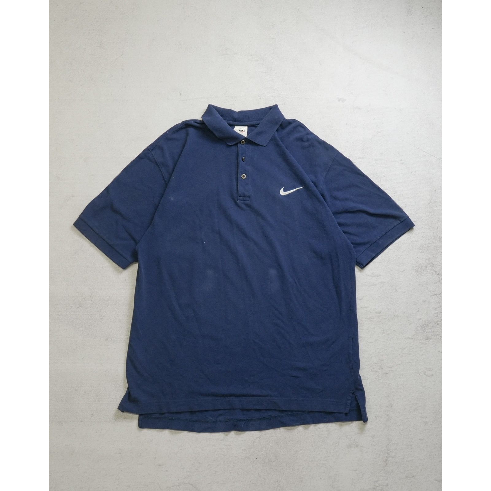 Nike Vintage 90s Nike Blue Pre-owned Polo Shirt - Men's XL Size US XL / EU 56 / 4 - 1 Thumbnail