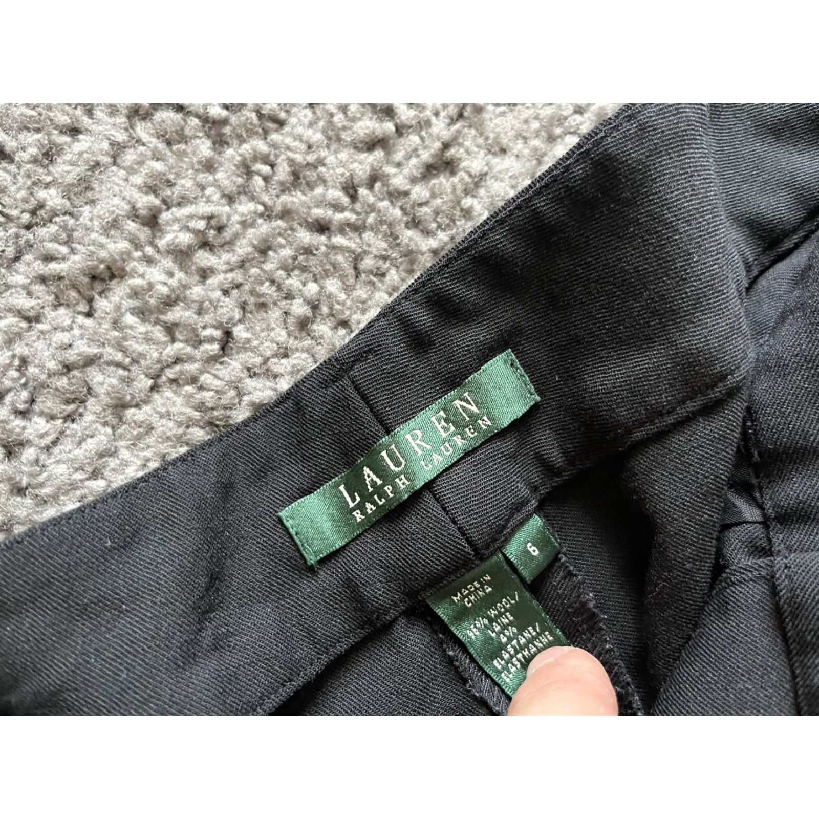 Ralph Lauren Lauren Ralph Lauren Pants Womens Size 6 Black Straight Camaron Dress Pants Regular 32.5in Inseam Pockets Zipper Button Casual Office Size 28" / US 6 / IT 42 - 5 Thumbnail