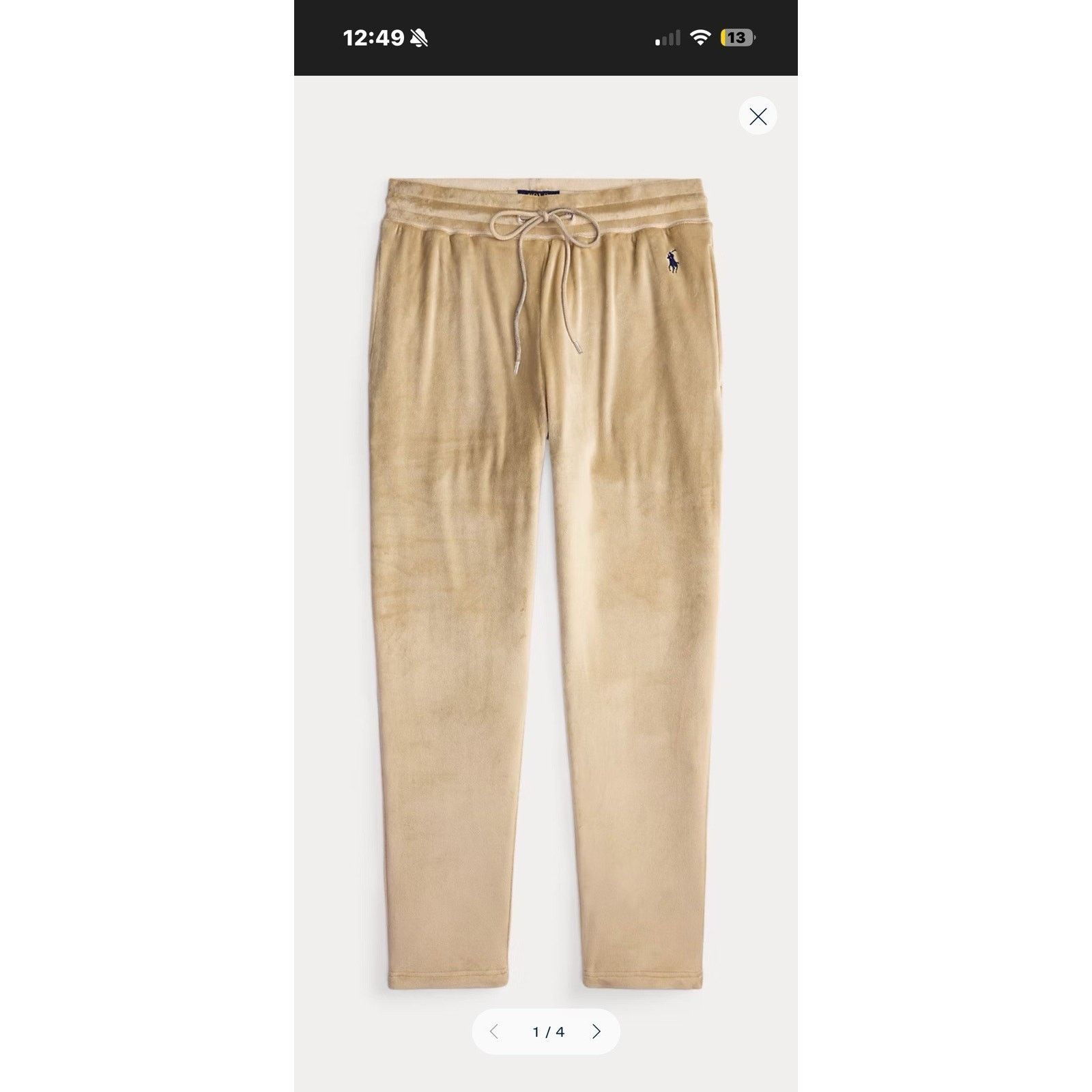 Polo Ralph Lauren plush velour pajama pant polo ralph Lauren Size ONE SIZE - 1 Thumbnail
