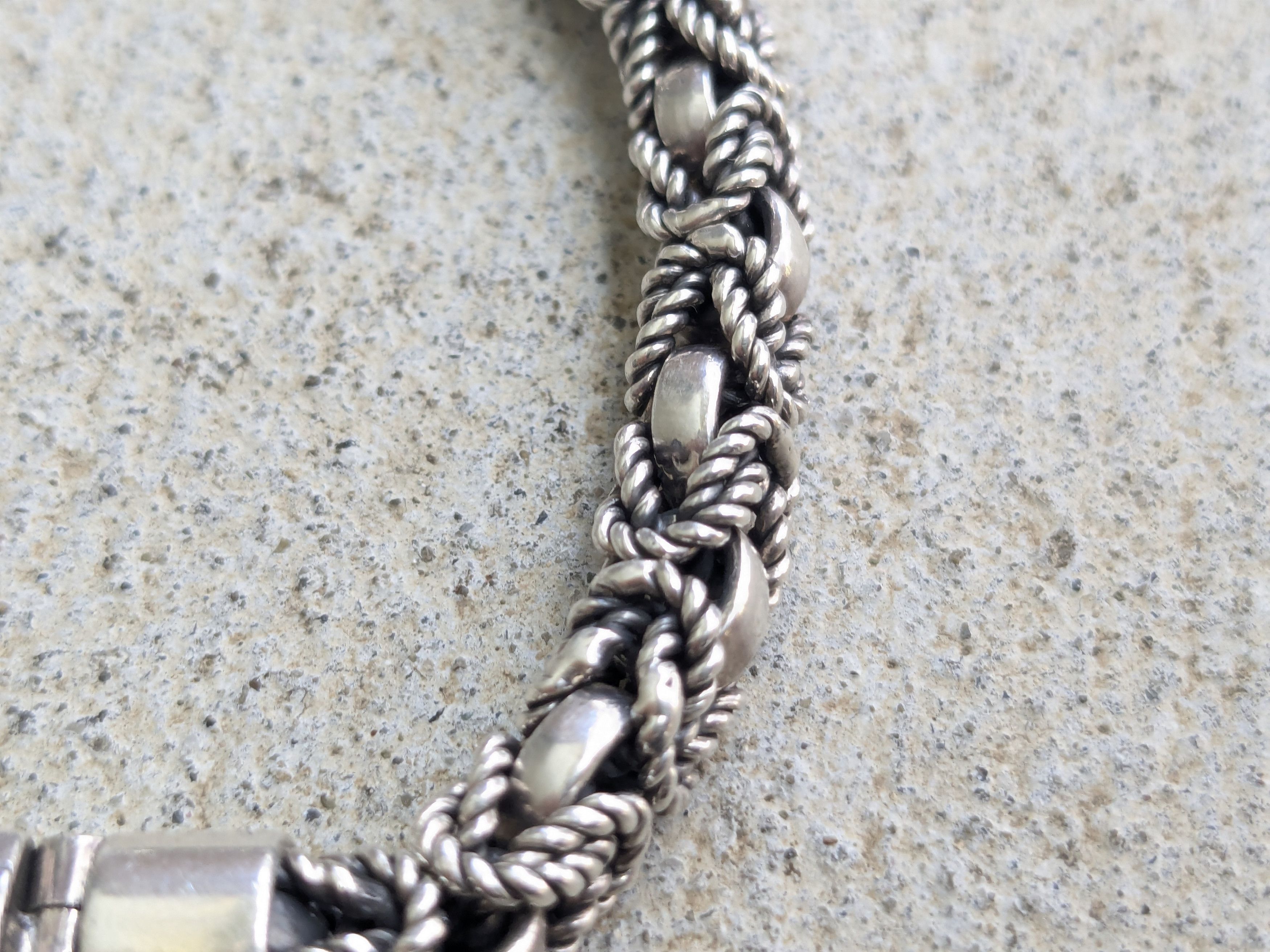 Jewelry Vintage Sterling Silver Bracelet Byzantine 8.25" Biker Punk Size ONE SIZE - 7 Thumbnail