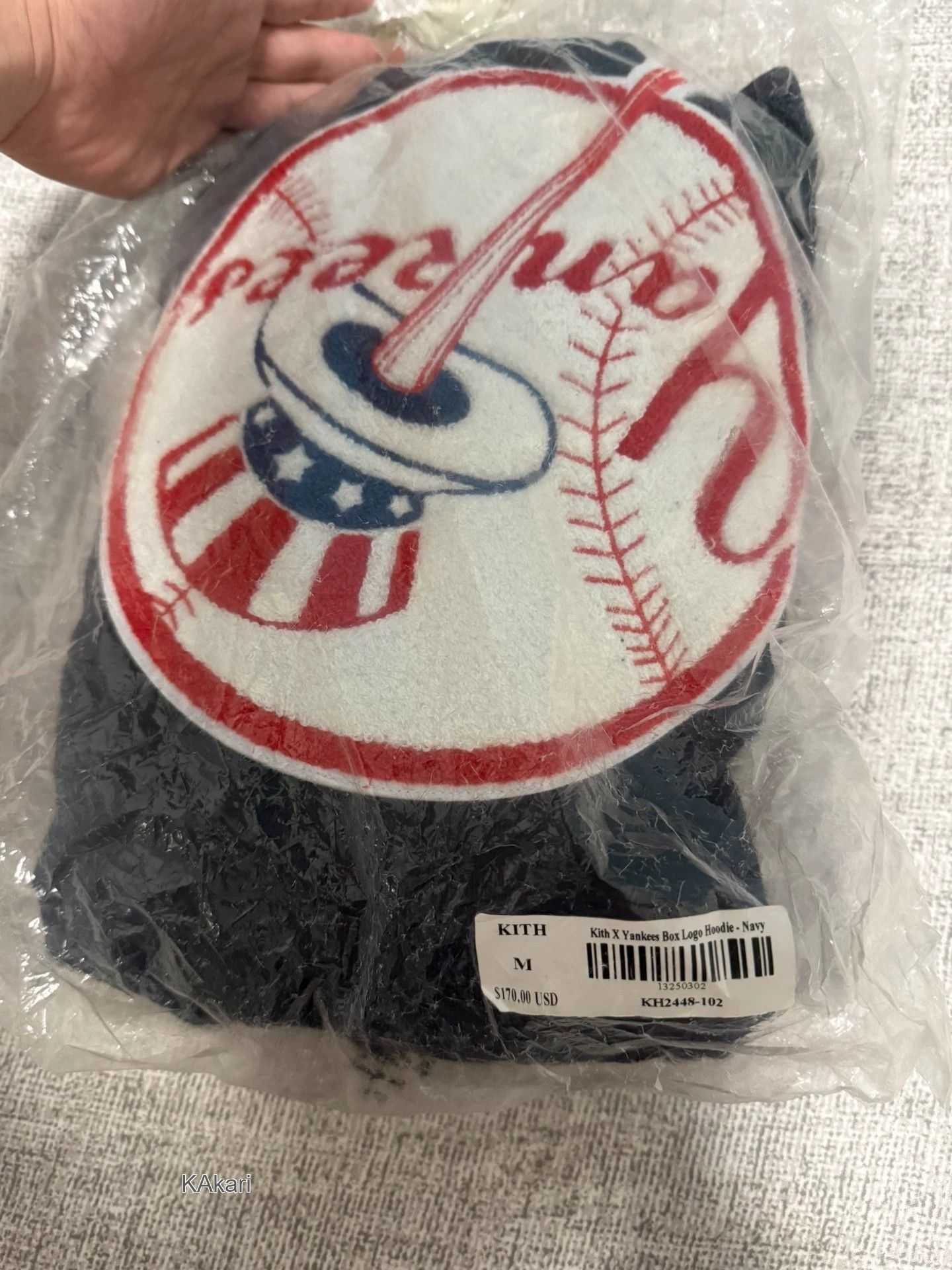 Kith Blue Yankees Logo Hoodie with Hood Size US M / EU 48-50 / 2 - 9 Thumbnail