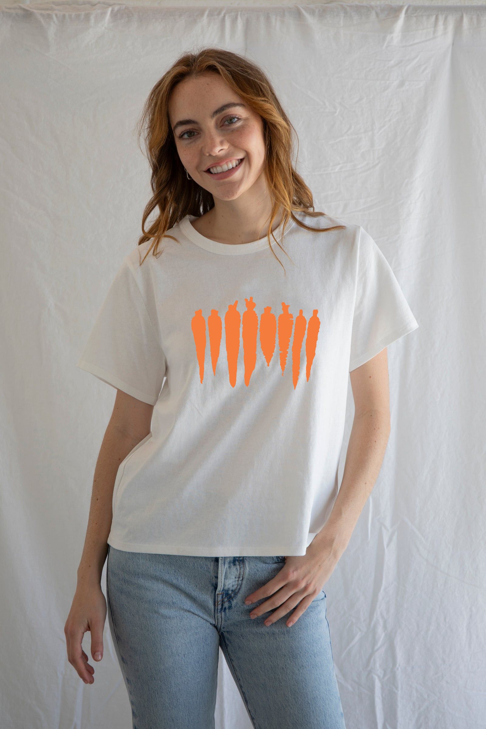 The Unbranded Brand Carrot Shirt, Food Shirt, Garden Shirt, Vegetable Shirt Size S / US 4 / IT 40 - 1 Thumbnail