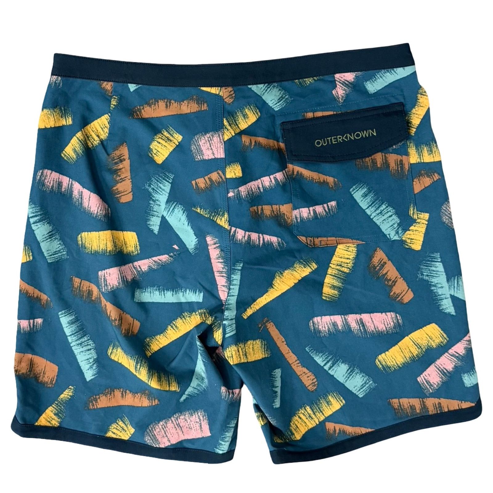 Outerknown Outerknown Blue Orange Brush Strokes Swim Shorts Trunks 34 Size US 34 / EU 50 - 10 Thumbnail