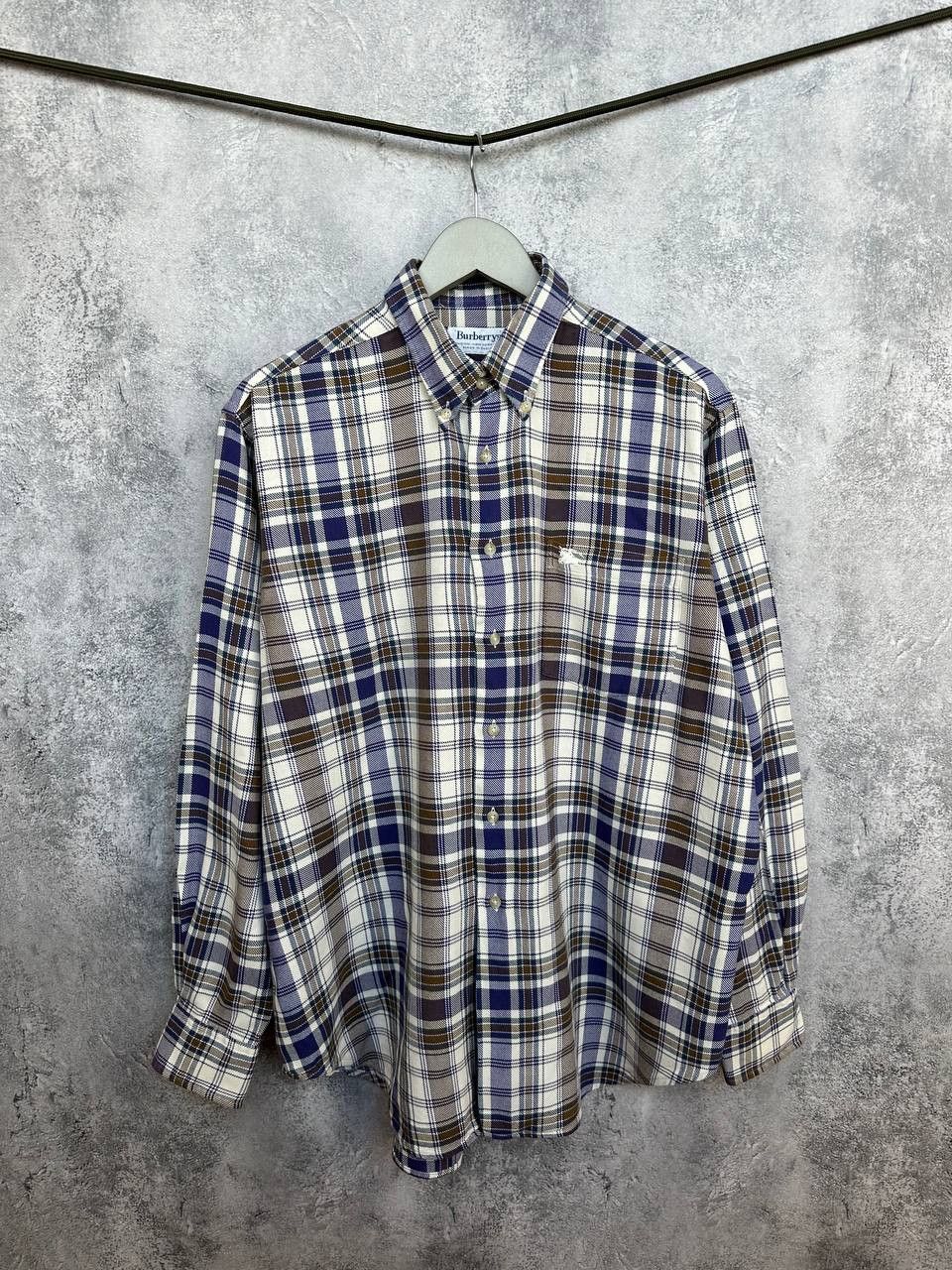 Burberry Burberrys Vintage Nova Check Flannel Shirt Button Down Plaid Size US XL / EU 56 / 4 - 1 Thumbnail