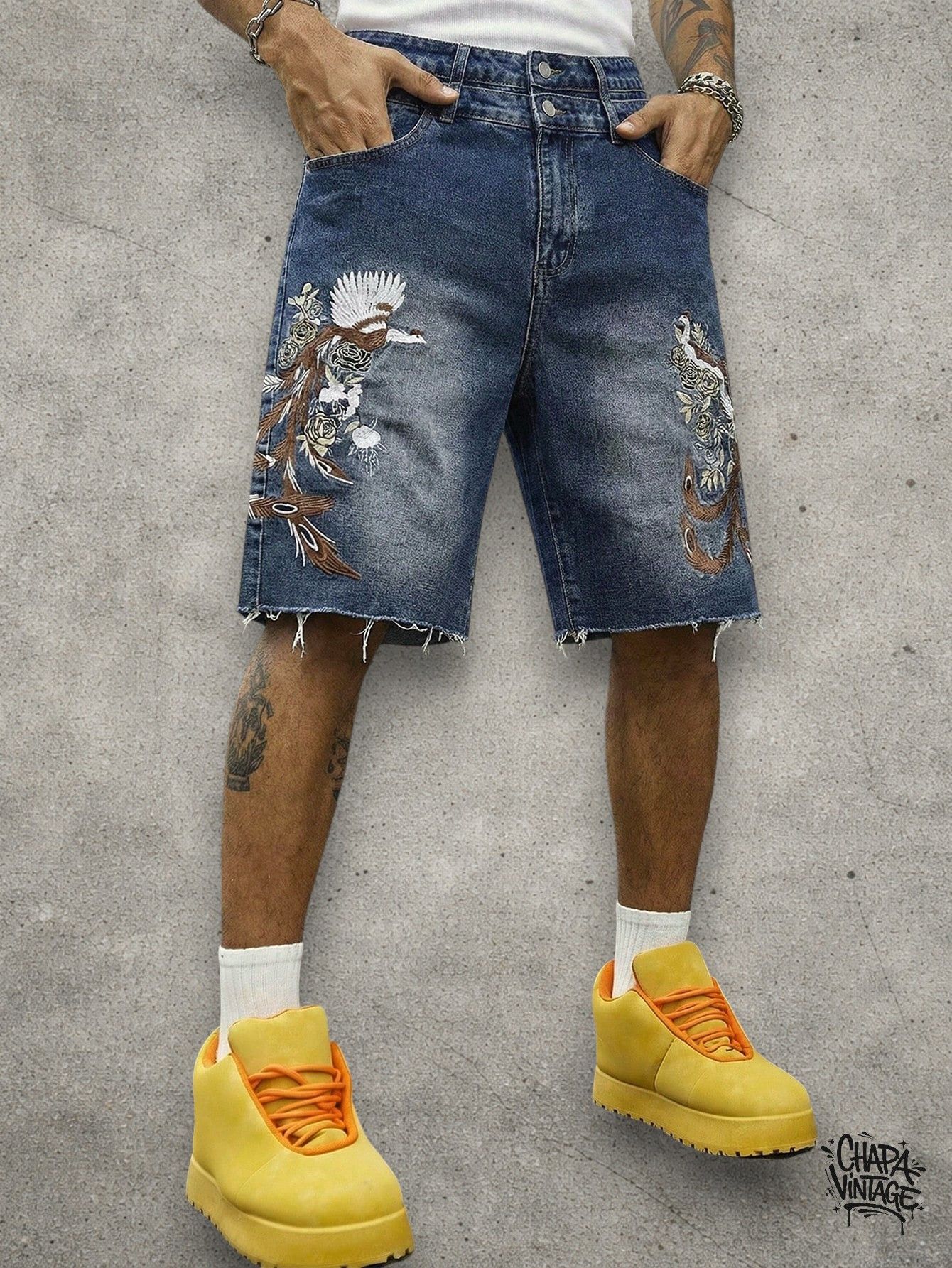 Vintage Retro jeans shorts Size US 32 / EU 48 - 1 Thumbnail