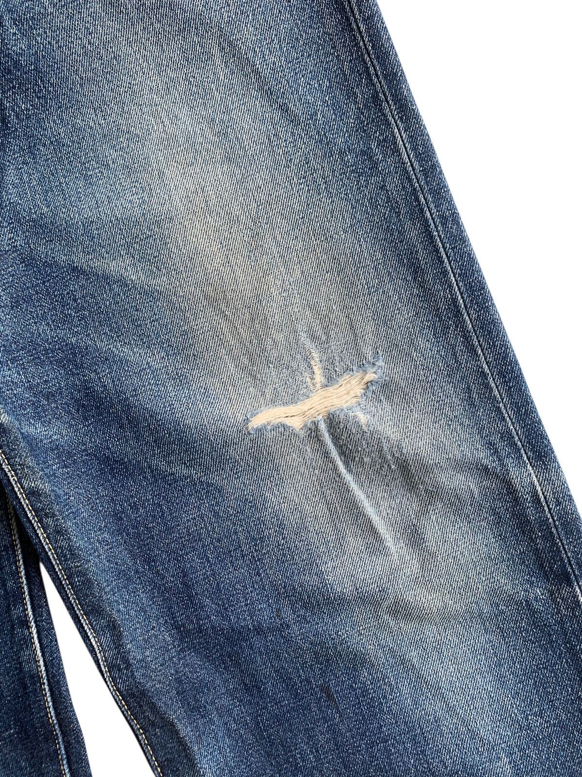 Japanese Brand × Jean Unknown Japanese Selvedge Button Fly Distressed Denim Size US 34 / EU 50 - 18 Thumbnail